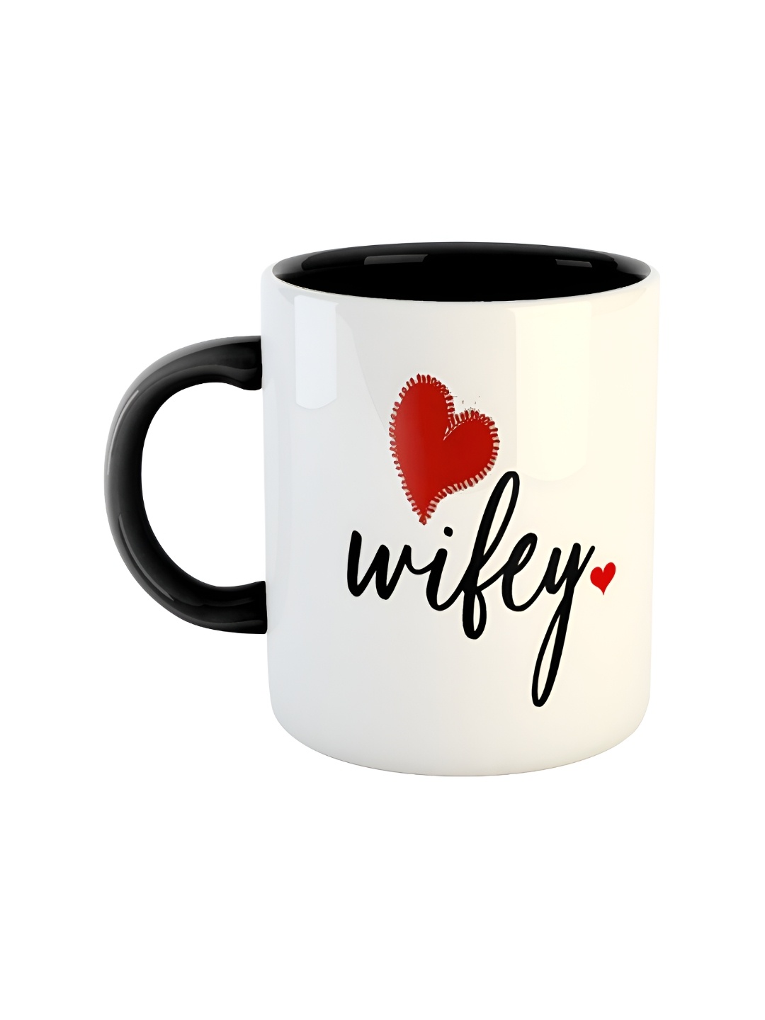 

ARTBUG Black Printed Ceramic Glossy Mug 350 ml