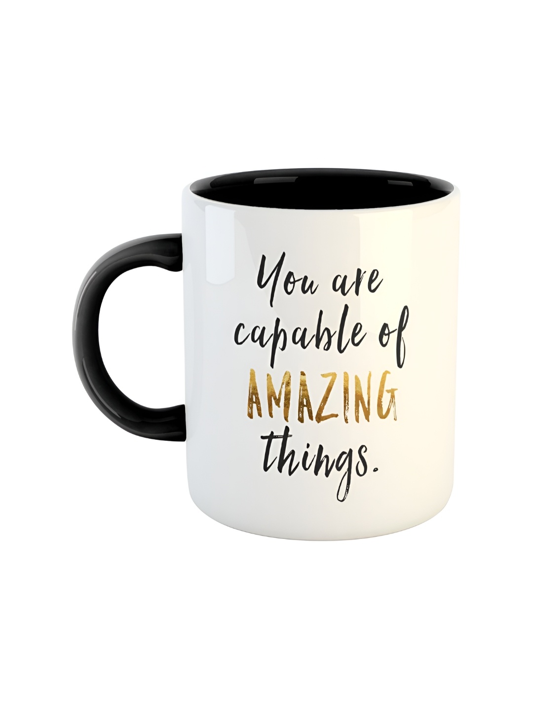 

ARTBUG Black Printed Ceramic Glossy Mug