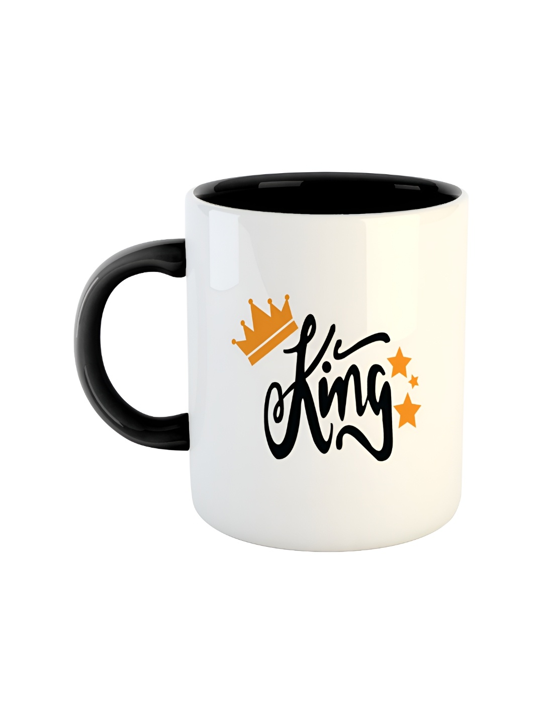 

ARTBUG Black Printed Ceramic Glossy Mug 350 ml
