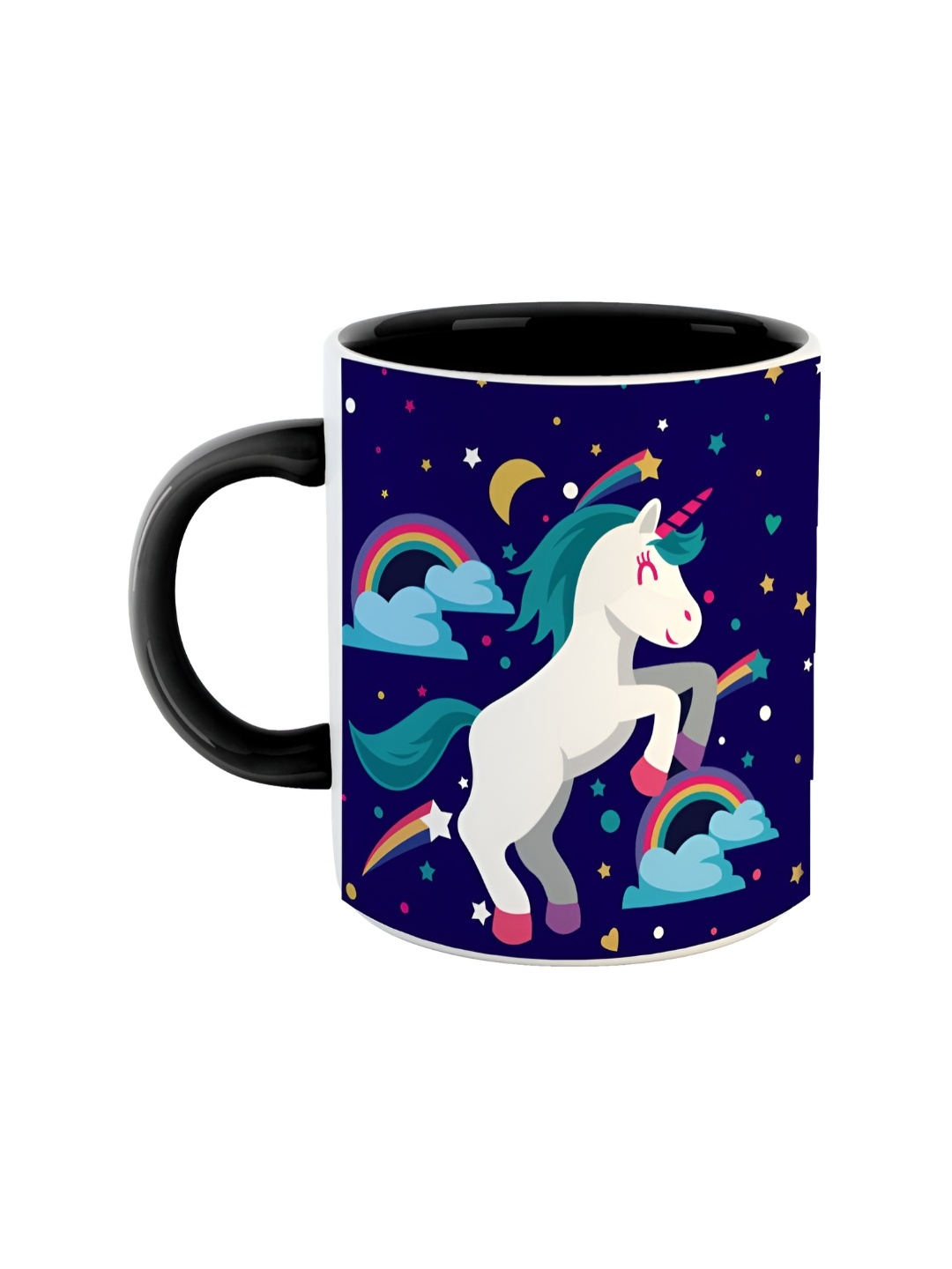 

ARTBUG Black Printed Ceramic Glossy Mug