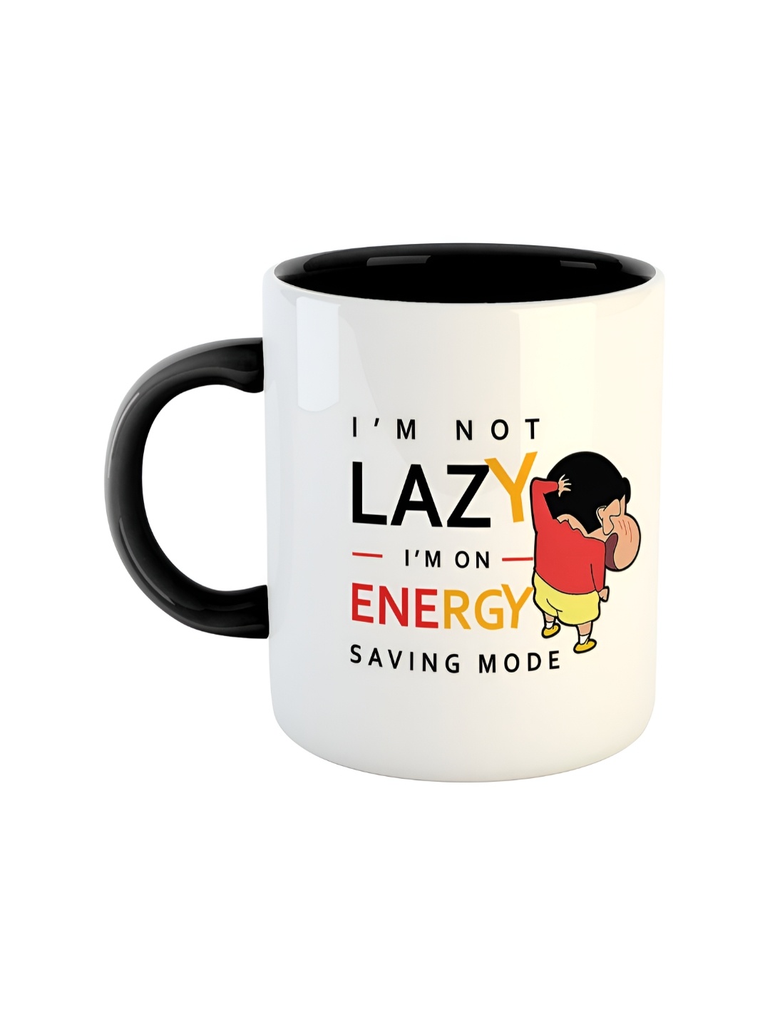 

ARTBUG Black Printed Ceramic Glossy Mug 350 ml