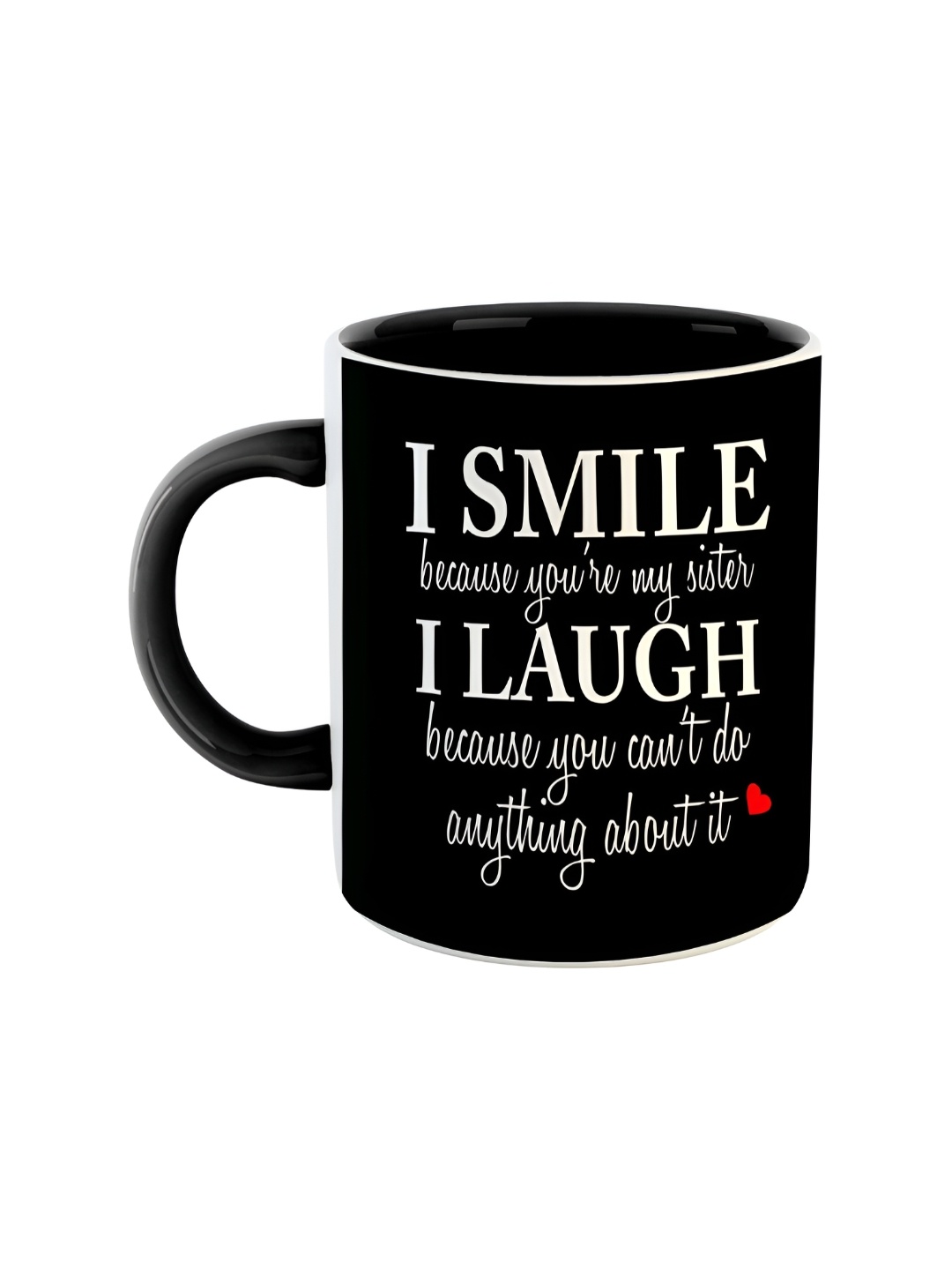 

ARTBUG Black & White Dishwasher Safe Printed Ceramic Glossy Mug 350 ml