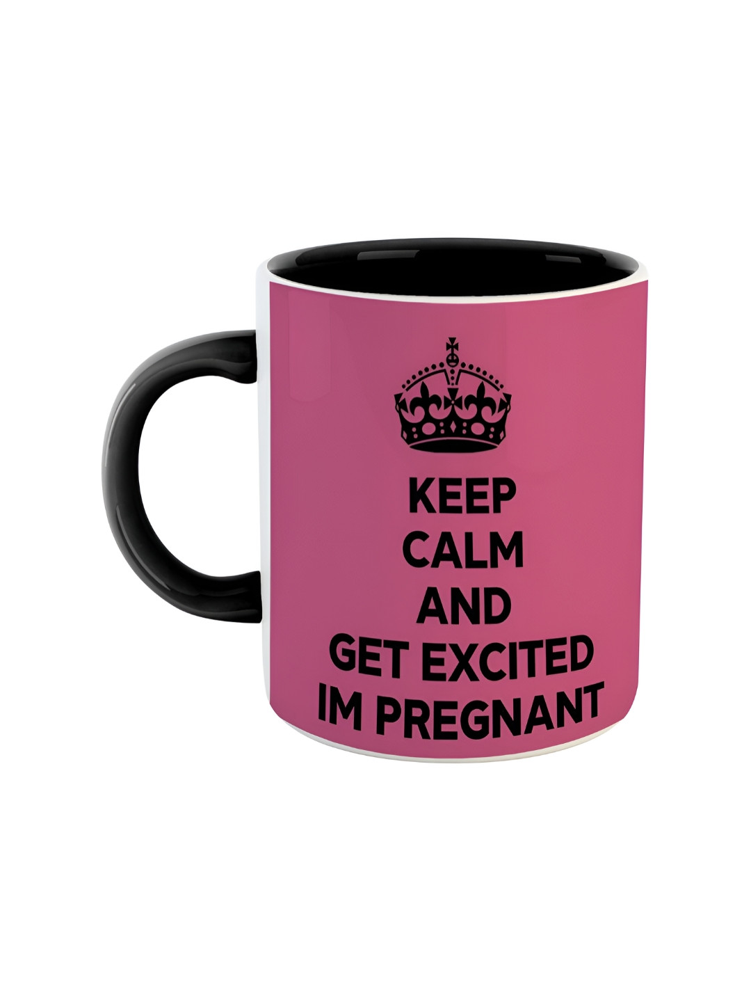 

ARTBUG Black & Pink Printed Ceramic Glossy Mug 350 ml