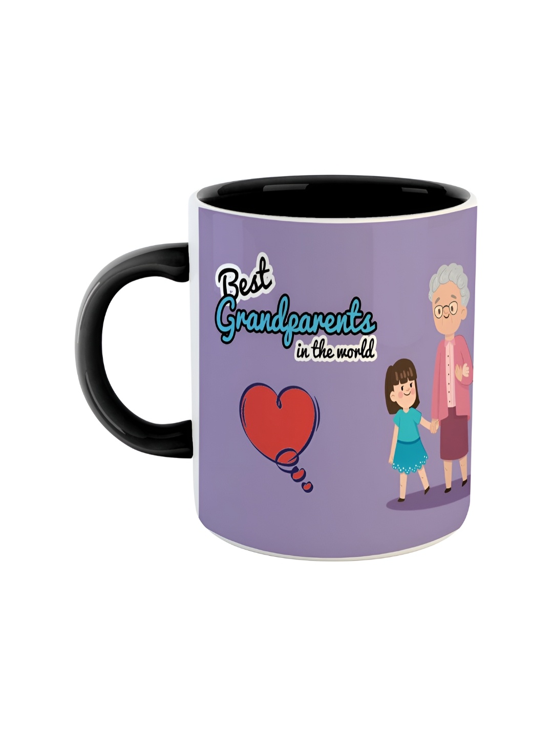 

ARTBUG Black & Pink Printed Ceramic Glossy Mug