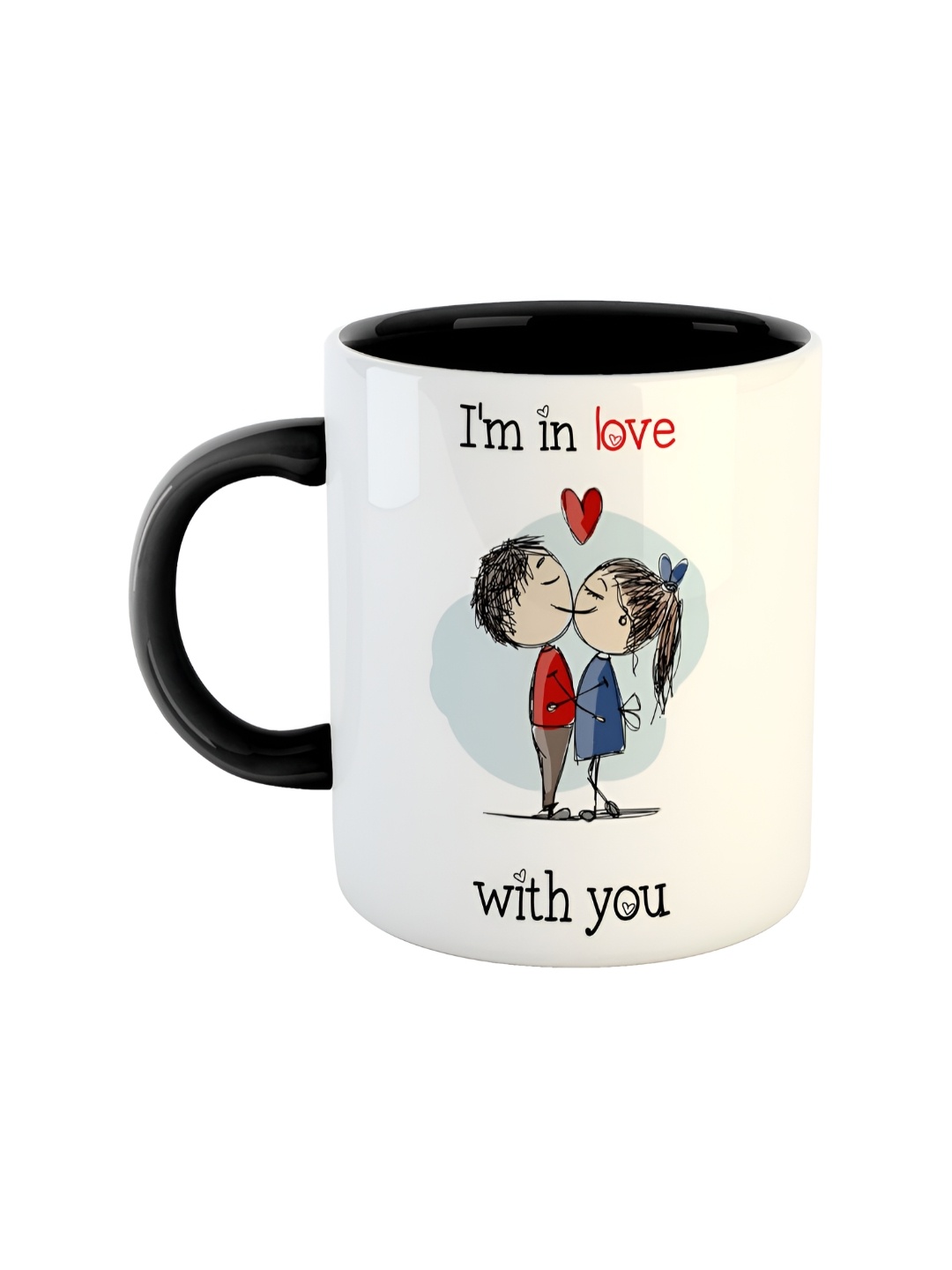 

ARTBUG Black & White Printed Ceramic Glossy Dishwasher And Microwave Safe Mug 350ml