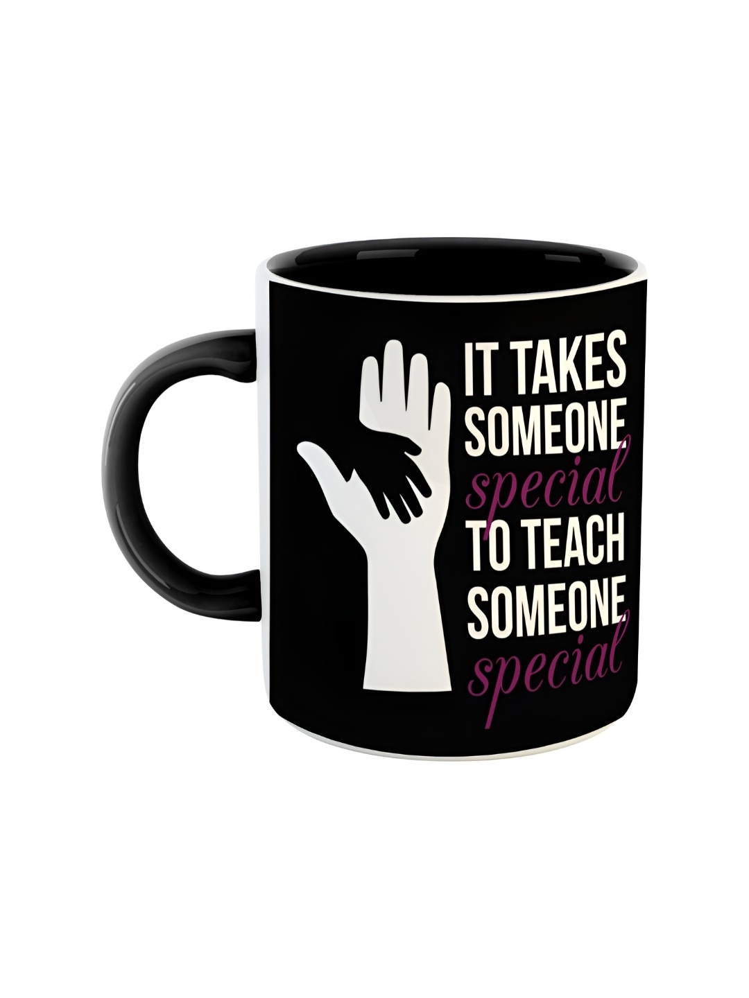 ARTBUG Black and White Printed Ceramic Glossy Mug 350 ml