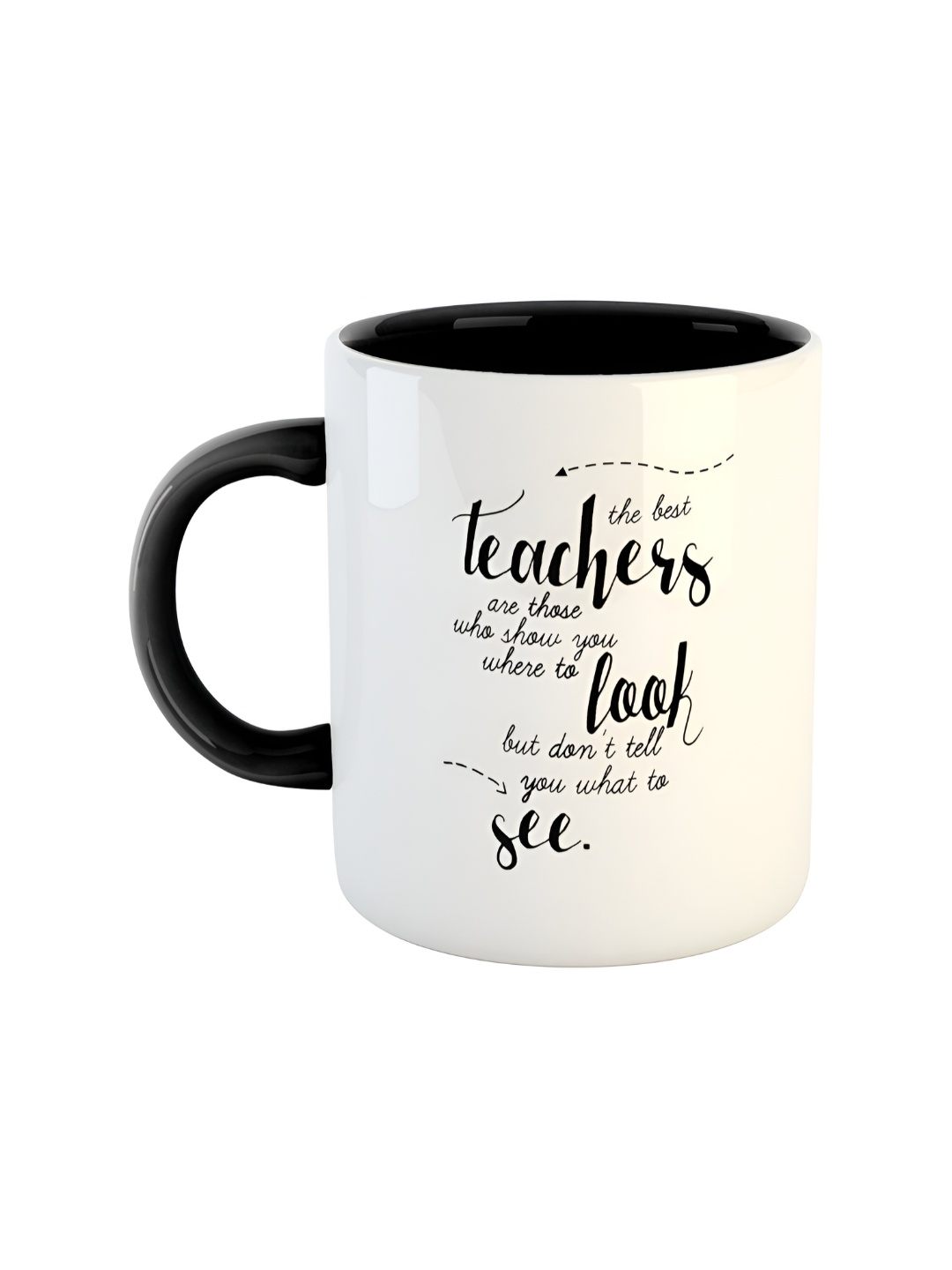 

ARTBUG Black & White Printed Ceramic Glossy Dishwasher And Microwave Safe Mug 350ml