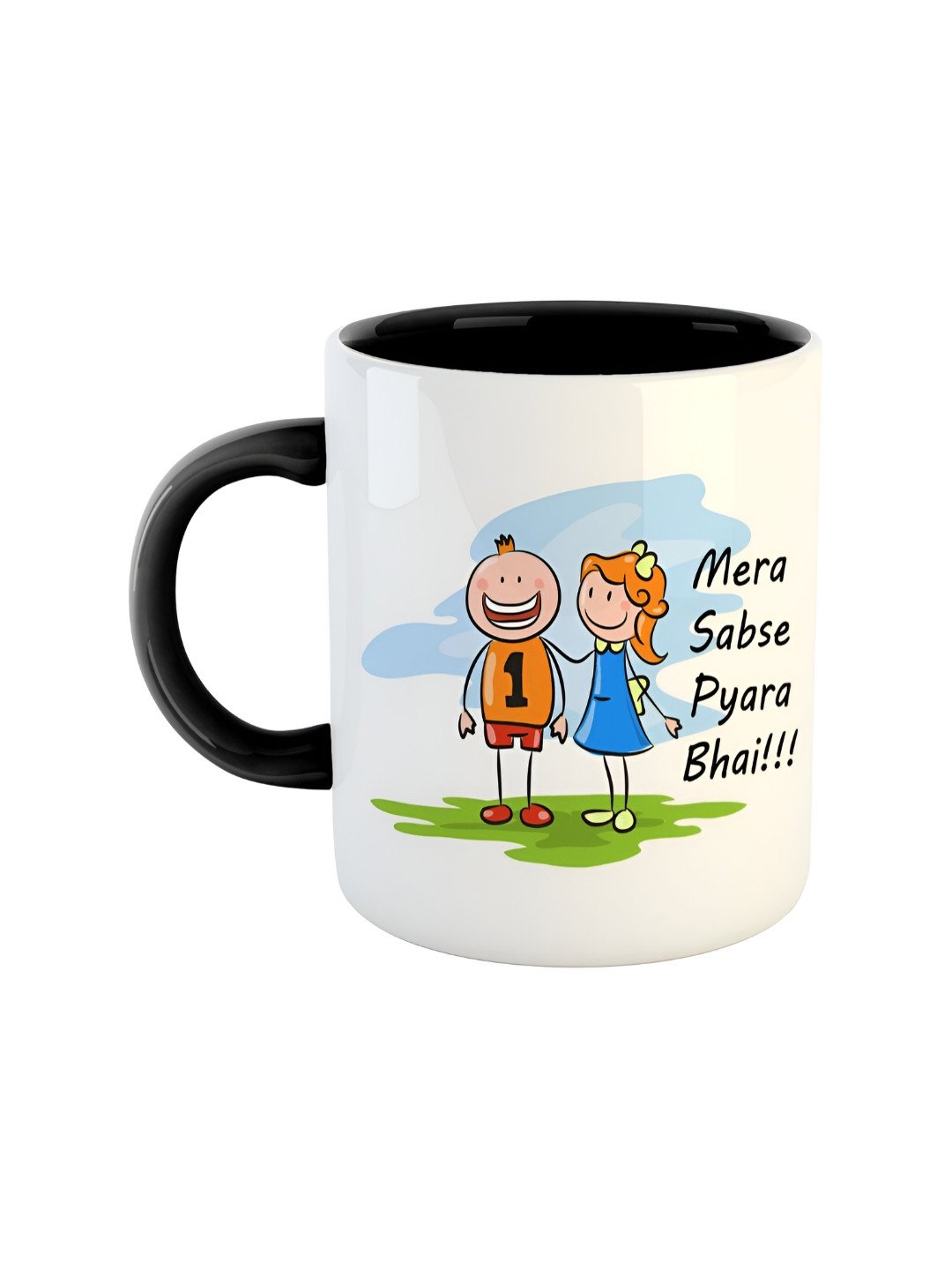 

ARTBUG Black White Printed Ceramic Glossy Mugs 350 ml