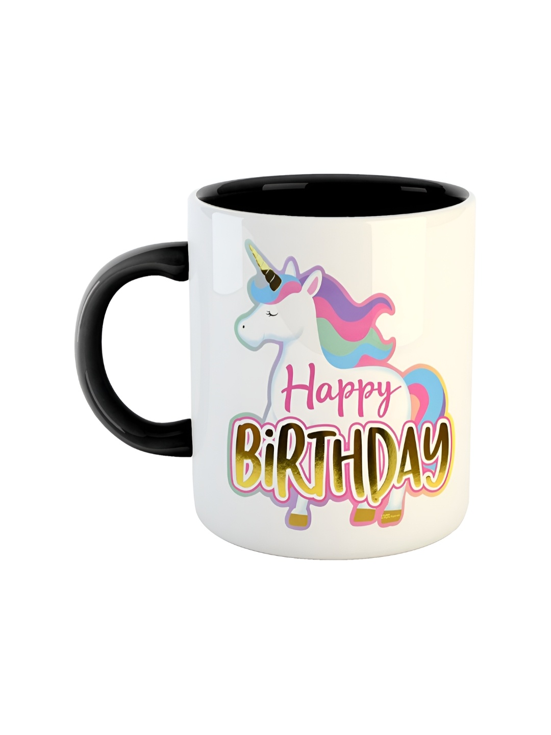 

ARTBUG Black Printed Ceramic Glossy Mug