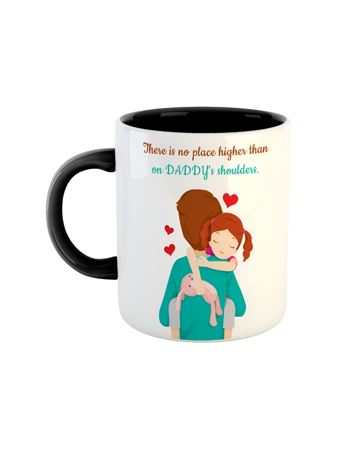 

ARTBUG Black & White Text Or Slogans Printed Ceramic Glossy Mug 350ml