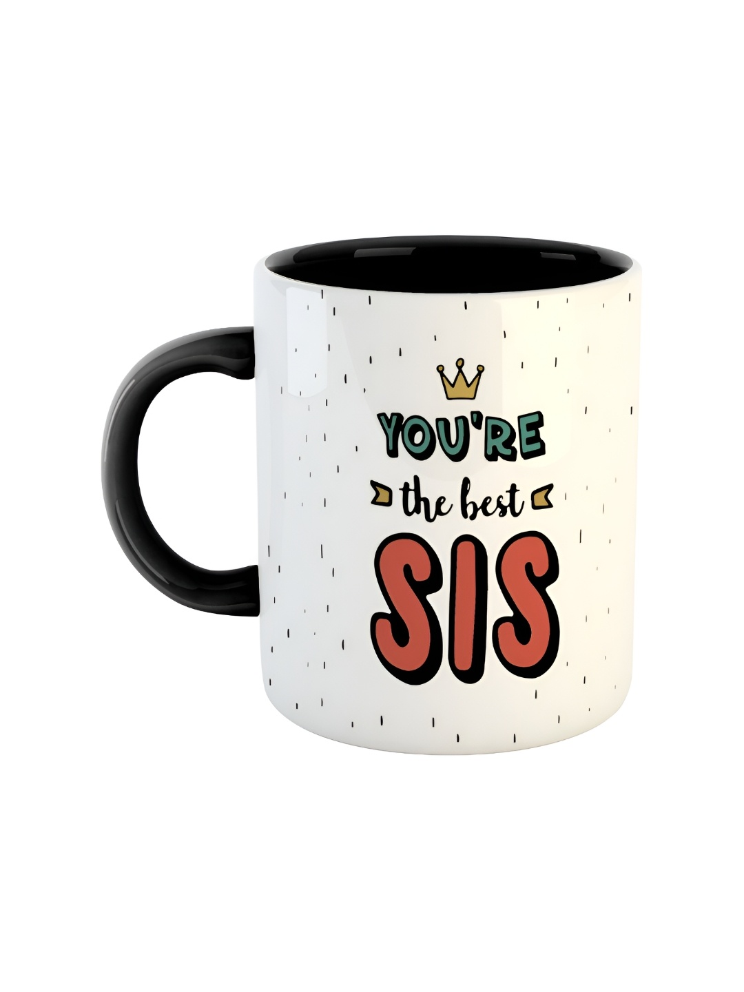 ARTBUG Black & White Printed Ceramic Glossy Mug 350 ml
