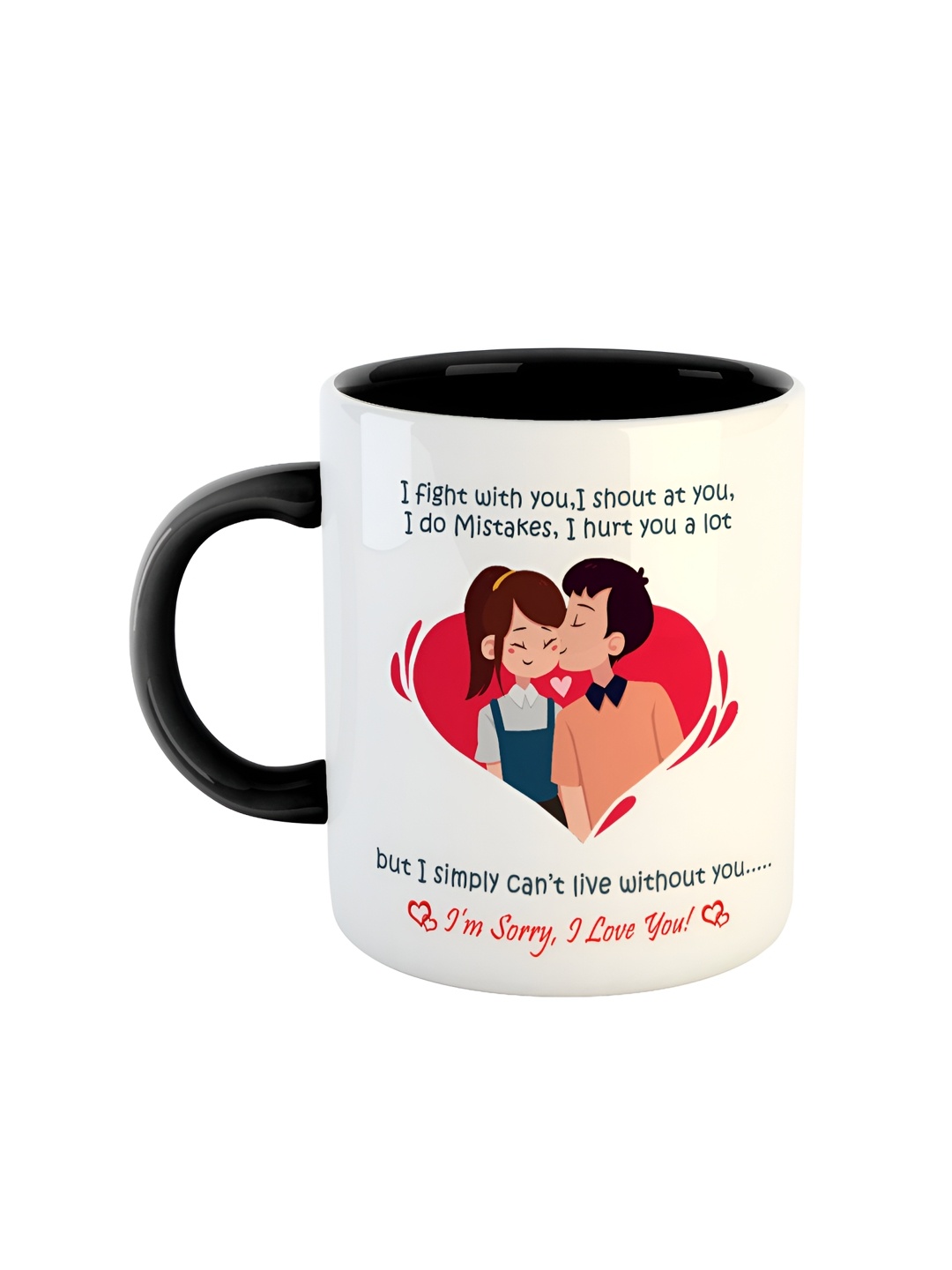 

ARTBUG Black & White Printed Ceramic Glossy Mug 350 ml