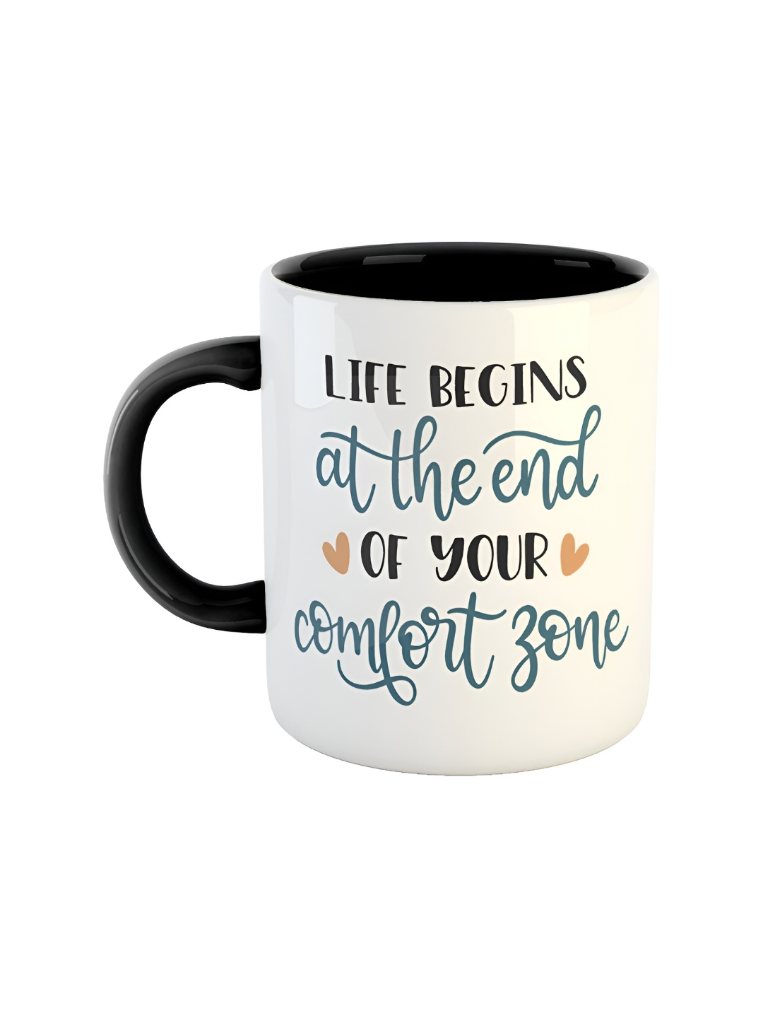 

ARTBUG Black Printed Ceramic Glossy Mug 350 ml