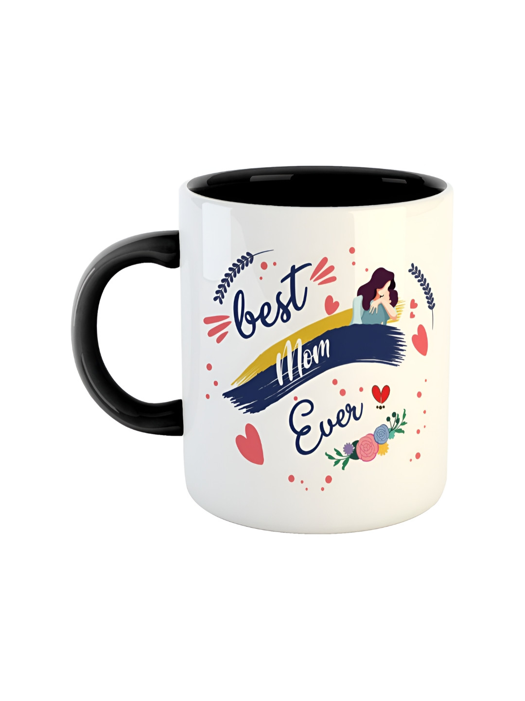 

ARTBUG Black Printed Ceramic Glossy Mug 350 ml
