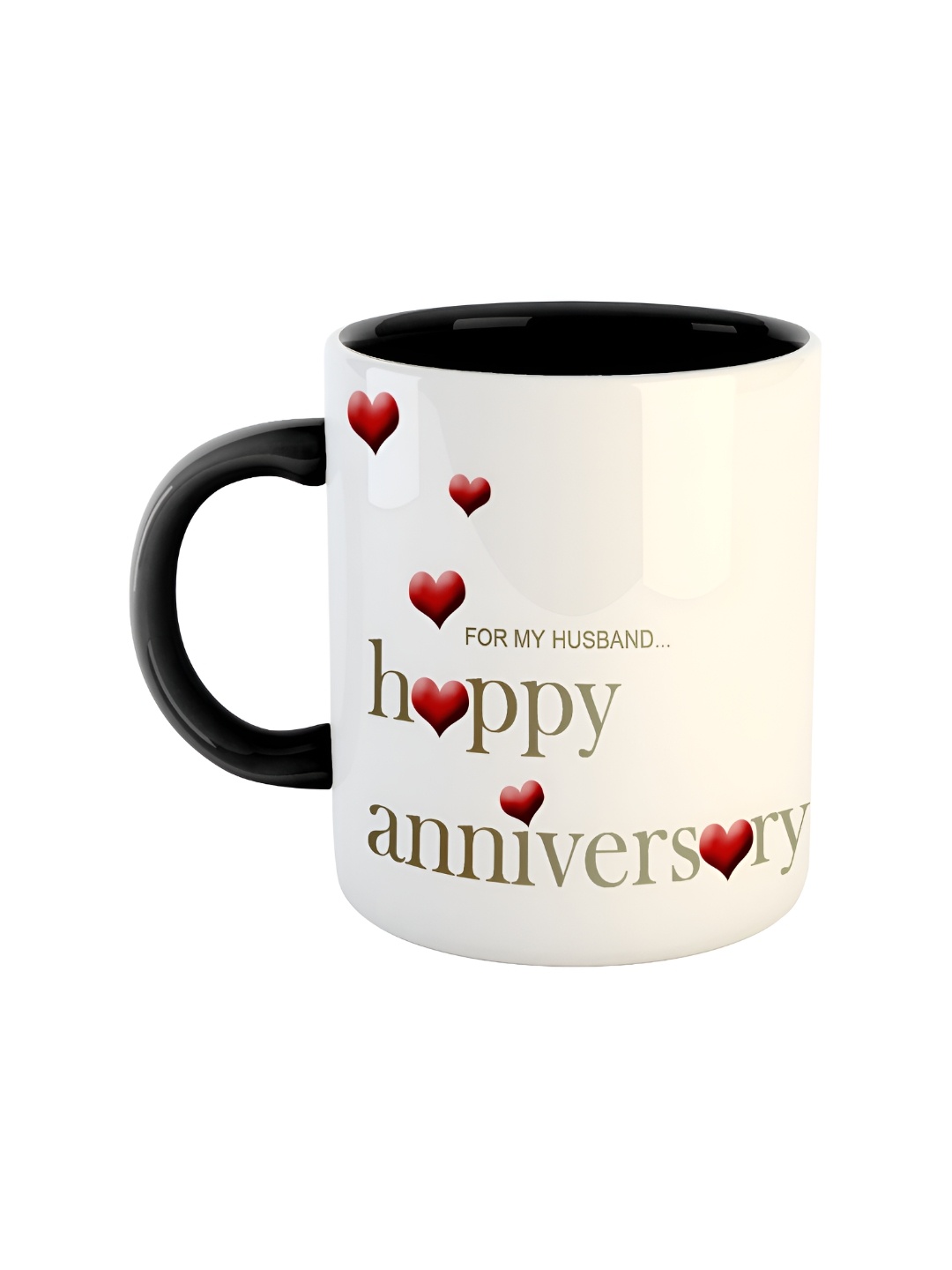 ARTBUG Black & White Printed Ceramic Glossy Mug 350 ml