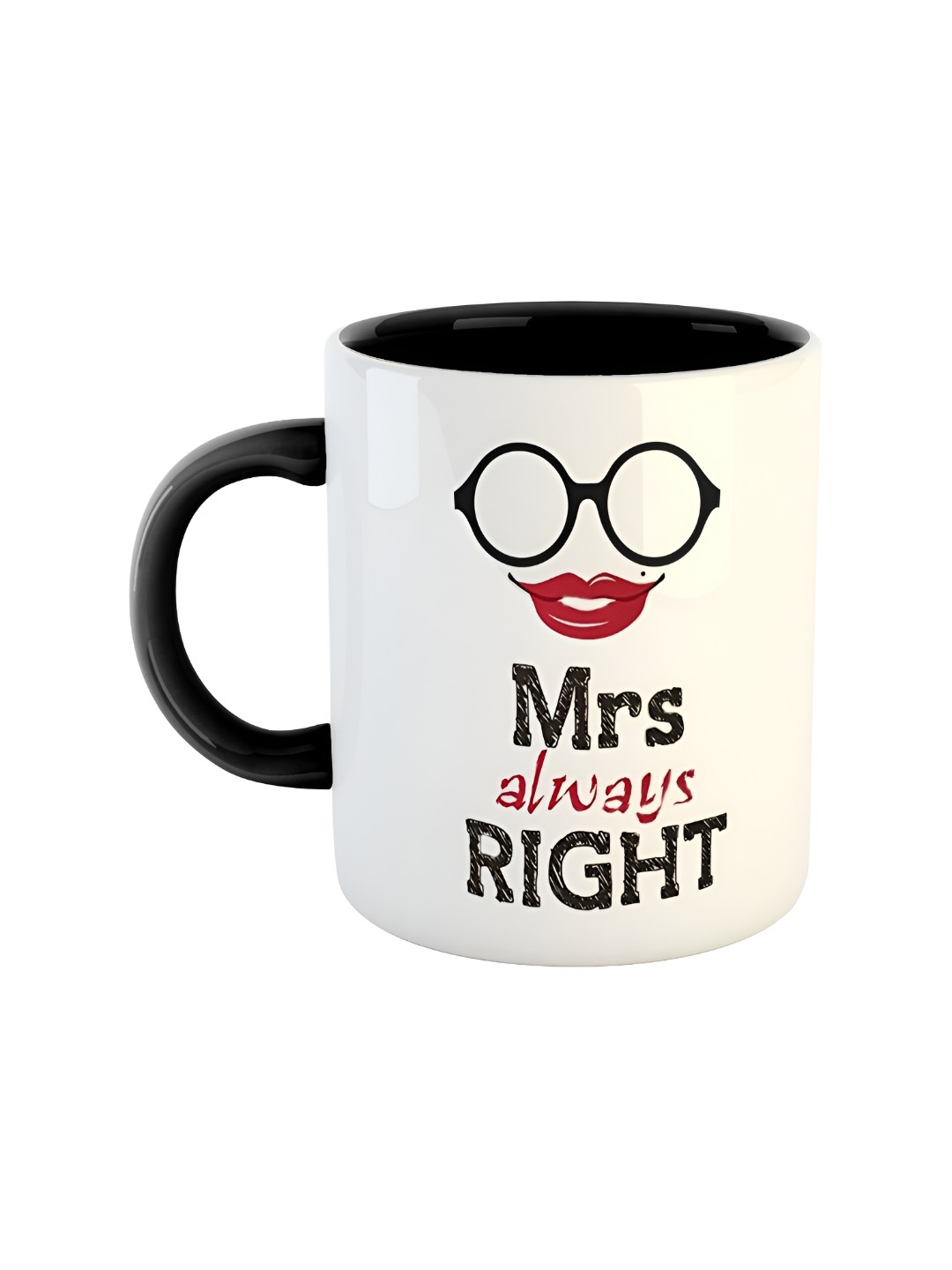 

ARTBUG Black Printed Ceramic Glossy Mug 350 ml