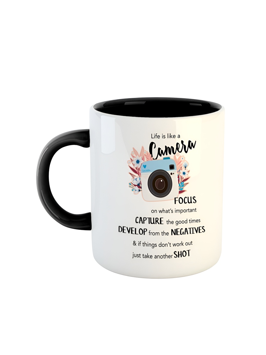 ARTBUG Black & White Printed Ceramic Glossy Mug 350 ml