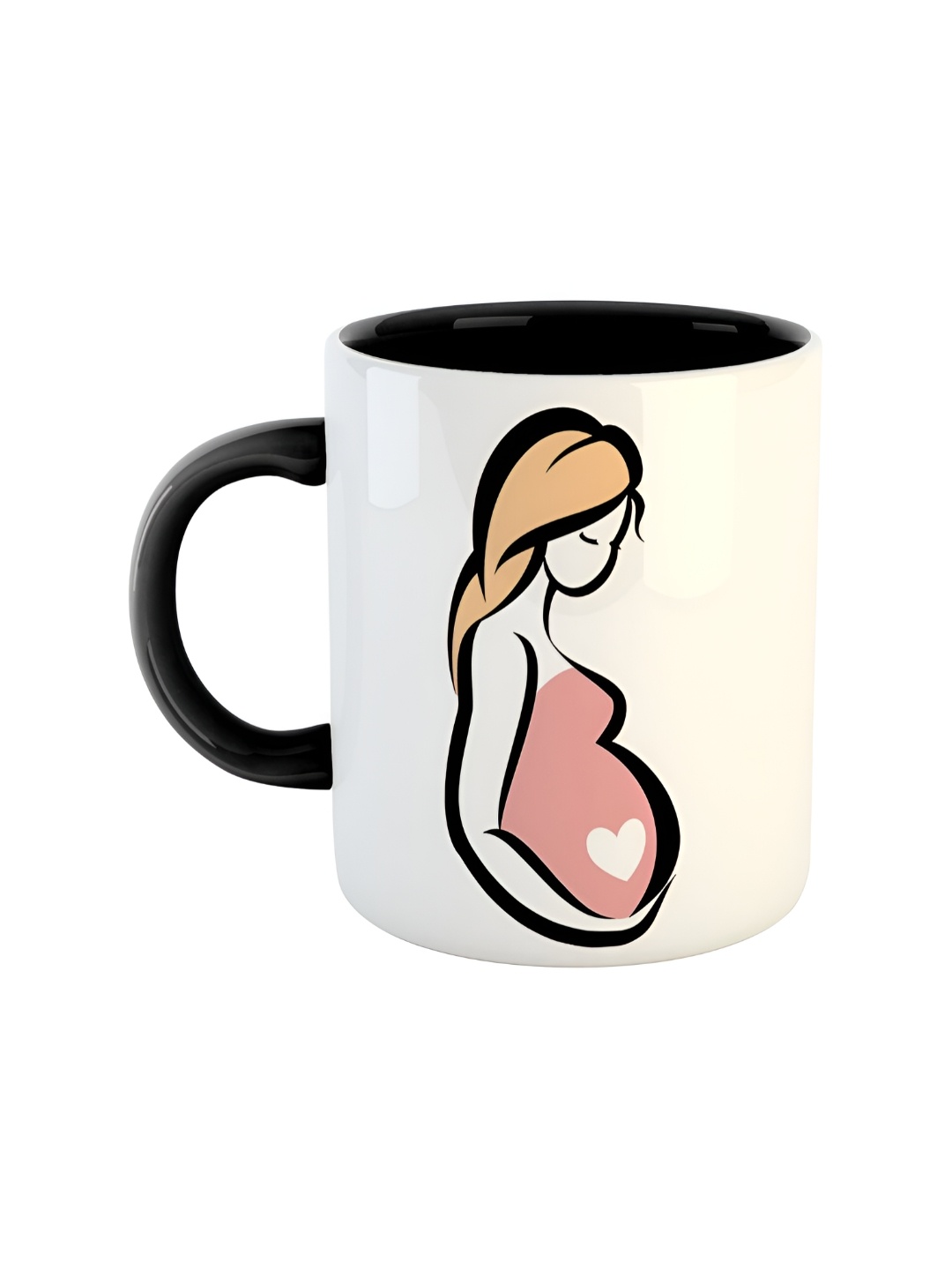 ARTBUG Black & White Printed Ceramic Glossy Mug 350 ml