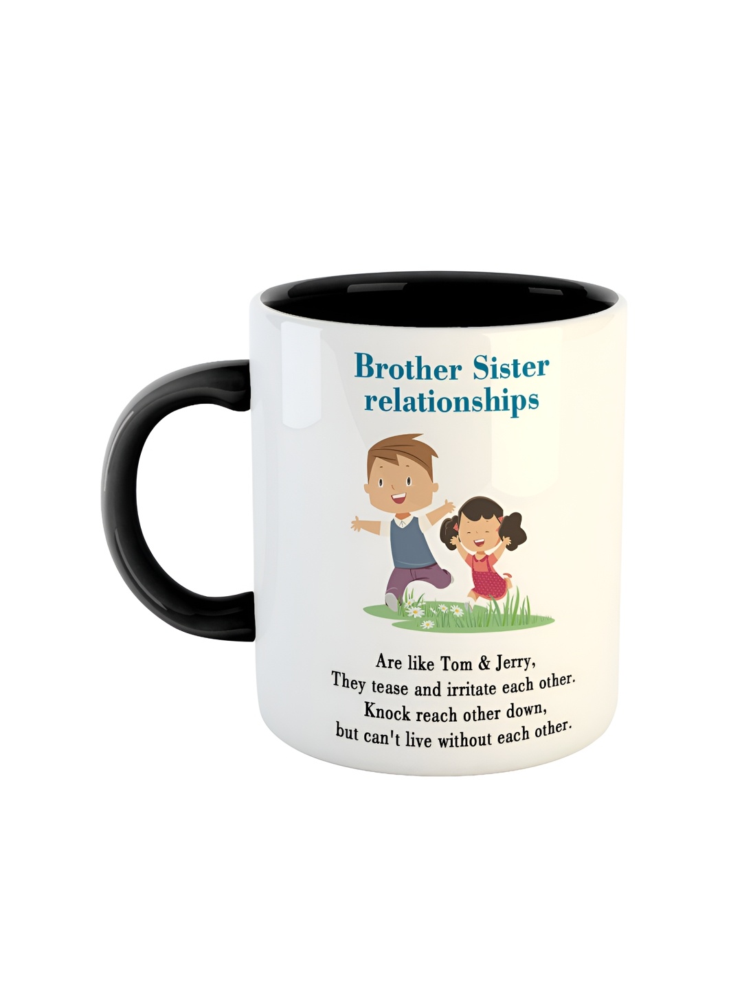 

ARTBUG Black & White Dishwasher Safe Printed Ceramic Glossy Mug 350 ml