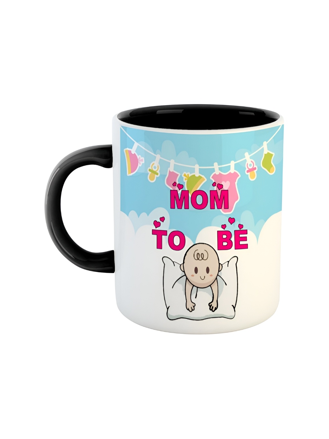 

ARTBUG Black & Blue Printed Ceramic Glossy Mug 350 ml