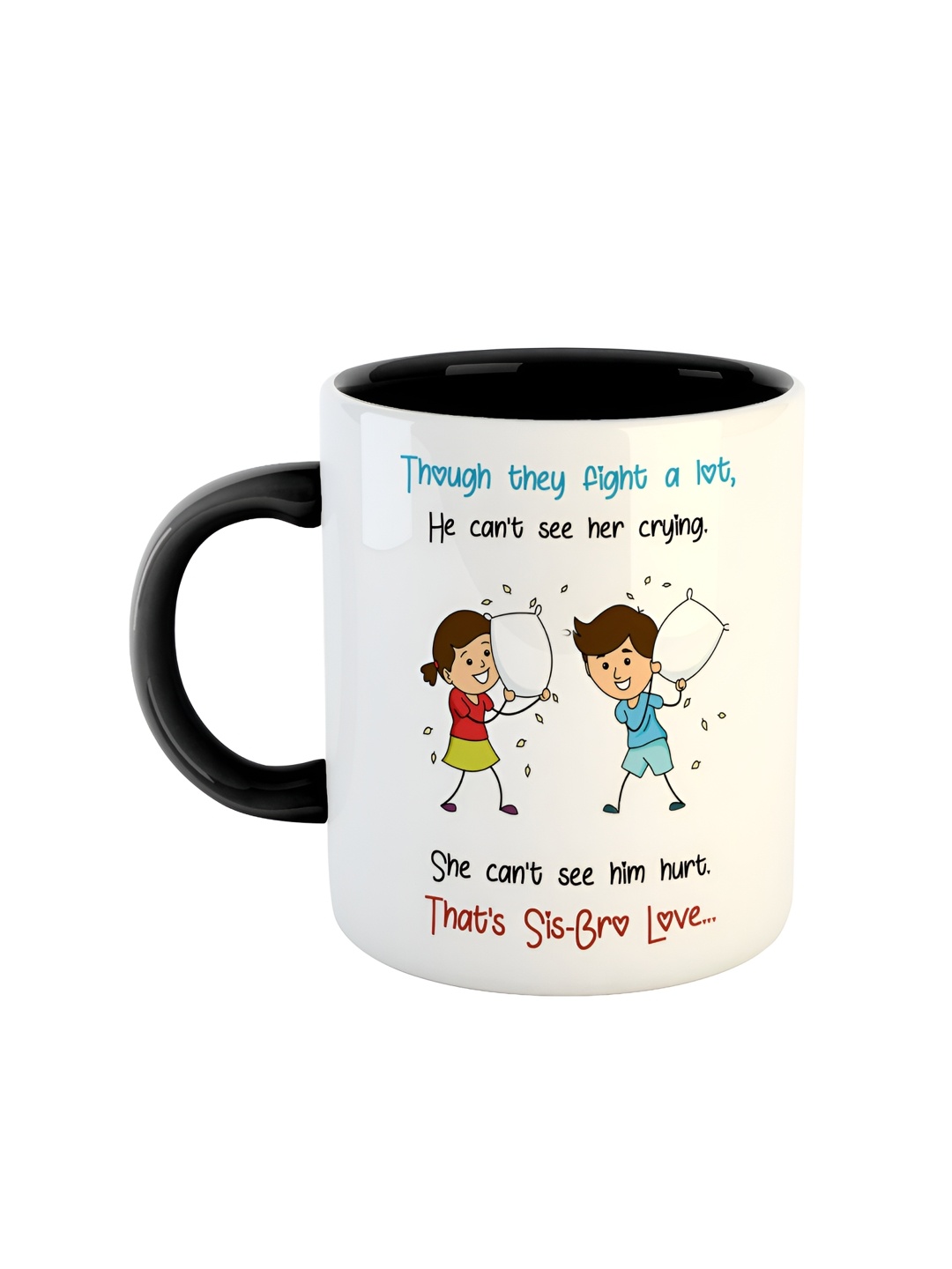 

ARTBUG Black & White Dishwasher Safe Printed Ceramic Glossy Mug 350 ml