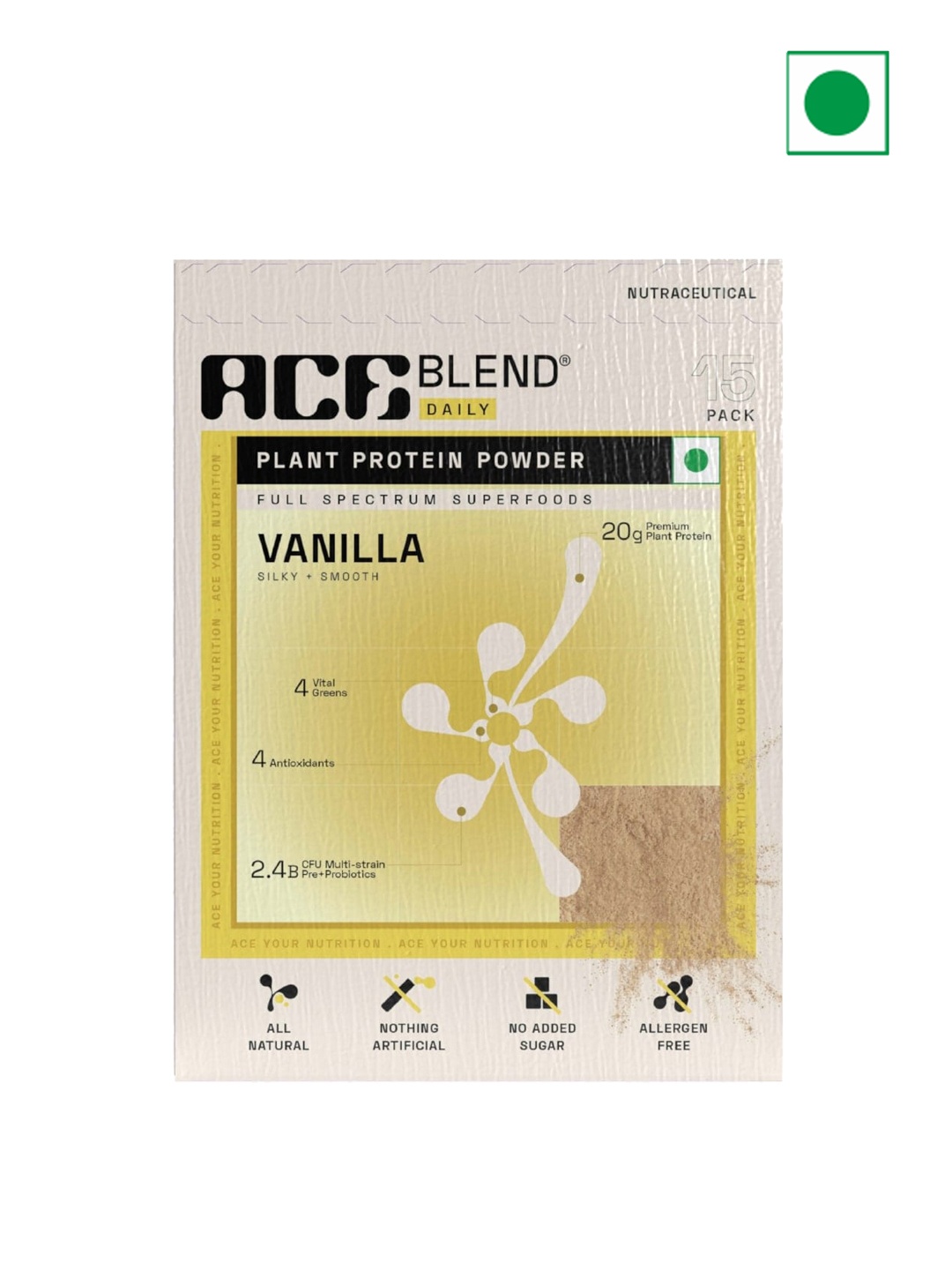 

Ace Blend DAILY Rich Vanilla 15 Sachets- 800gm, Multi