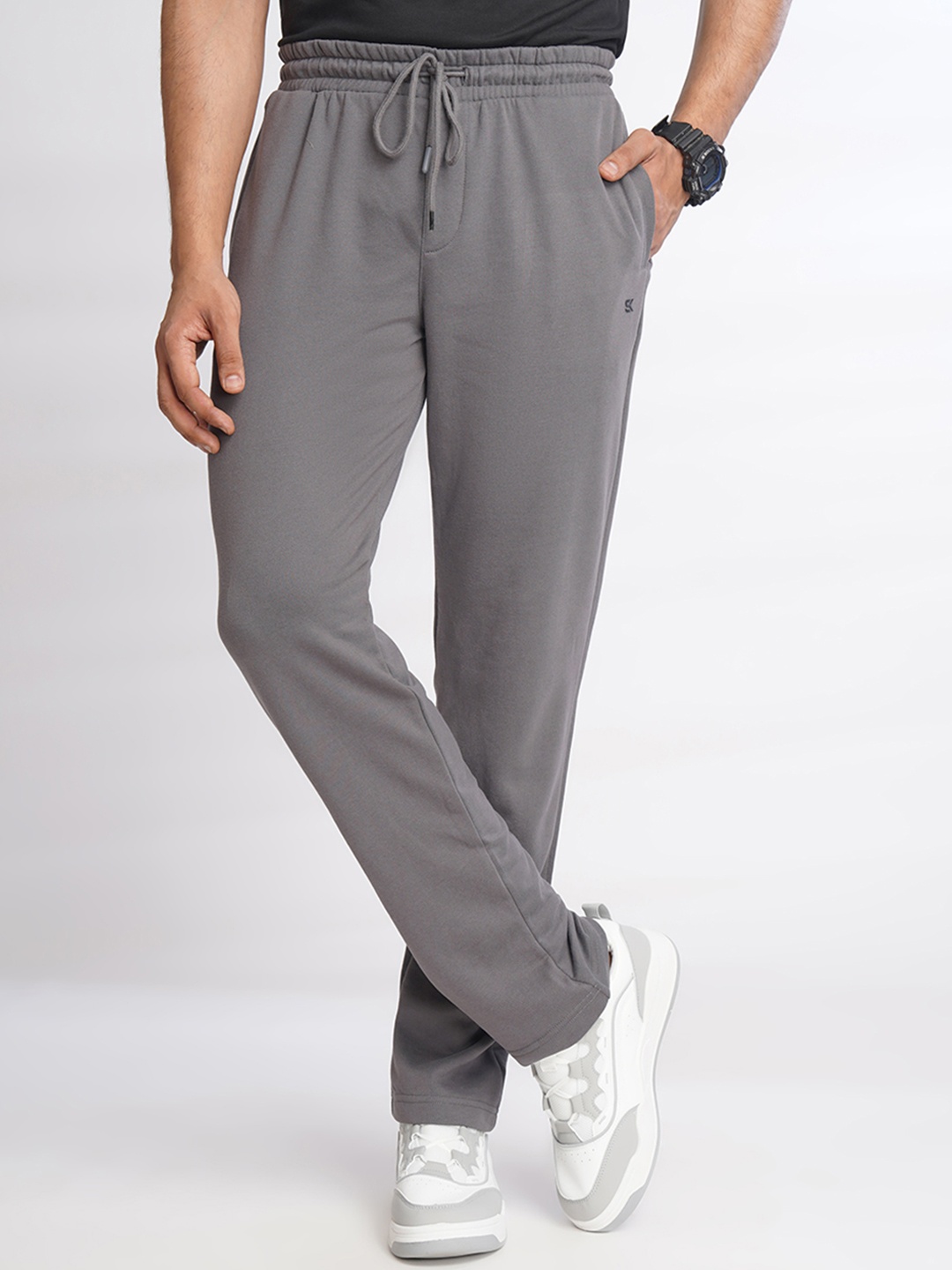 

ONE SKY Men Mid-Rise Track Pants, Grey