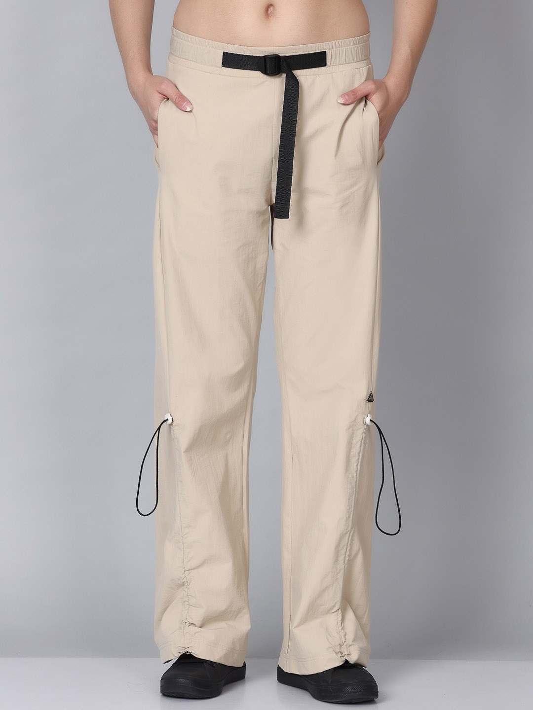 

Aesthetic Bodies Women Mid Rise Track Pants, Beige