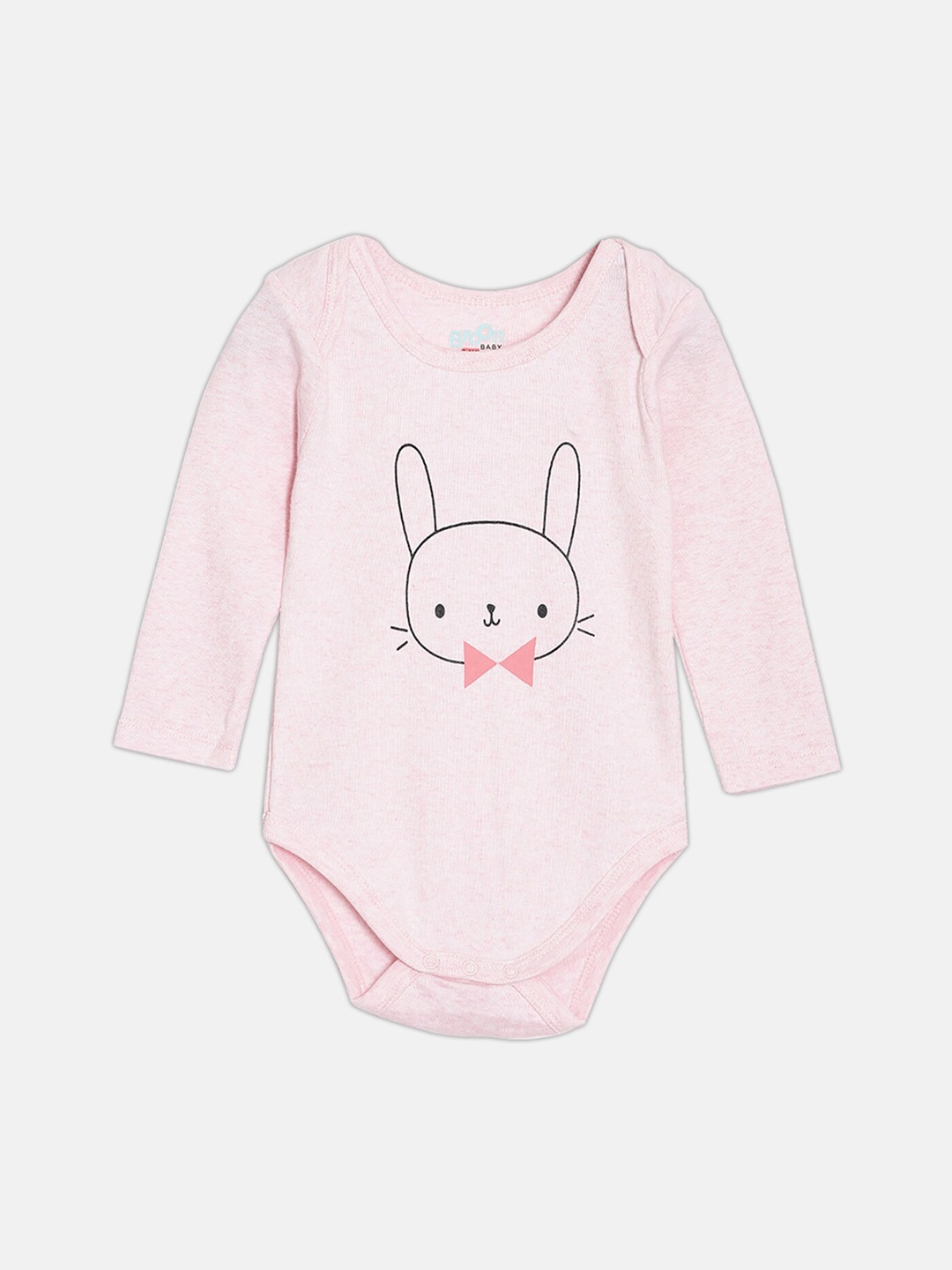 

Broon Infants Graphic Printed Organic Cotton Bodysuit, Pink