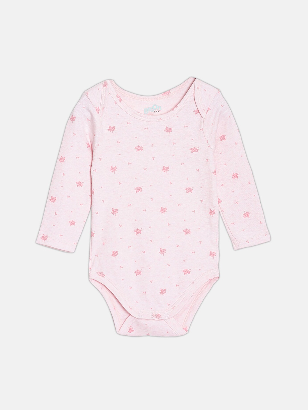 

Broon Infants Printed Skin Friendly Organic Cotton Bodysuit, Pink