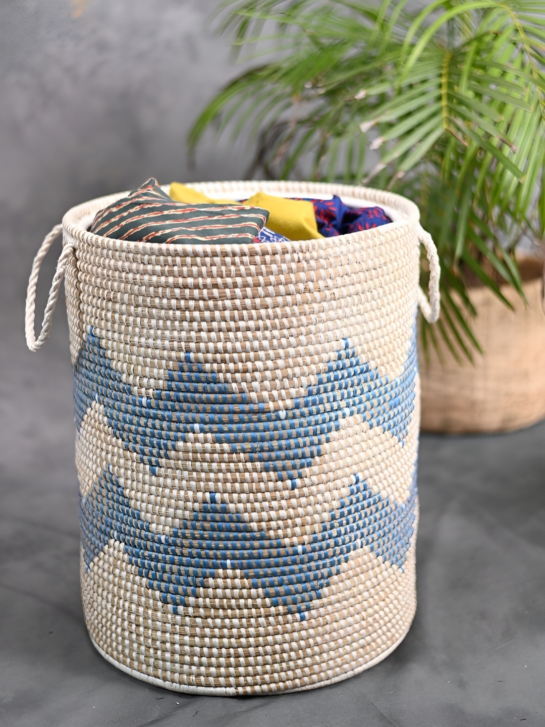 

KADAM HAAT Blue Wooden Multi-Utility Organisers