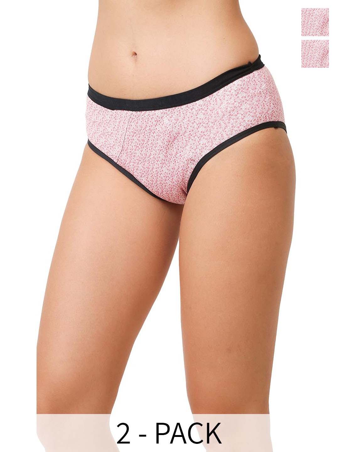 

CareDone Pack of 2 Reusable Leak-Proof Cotton Period Briefs, Pink