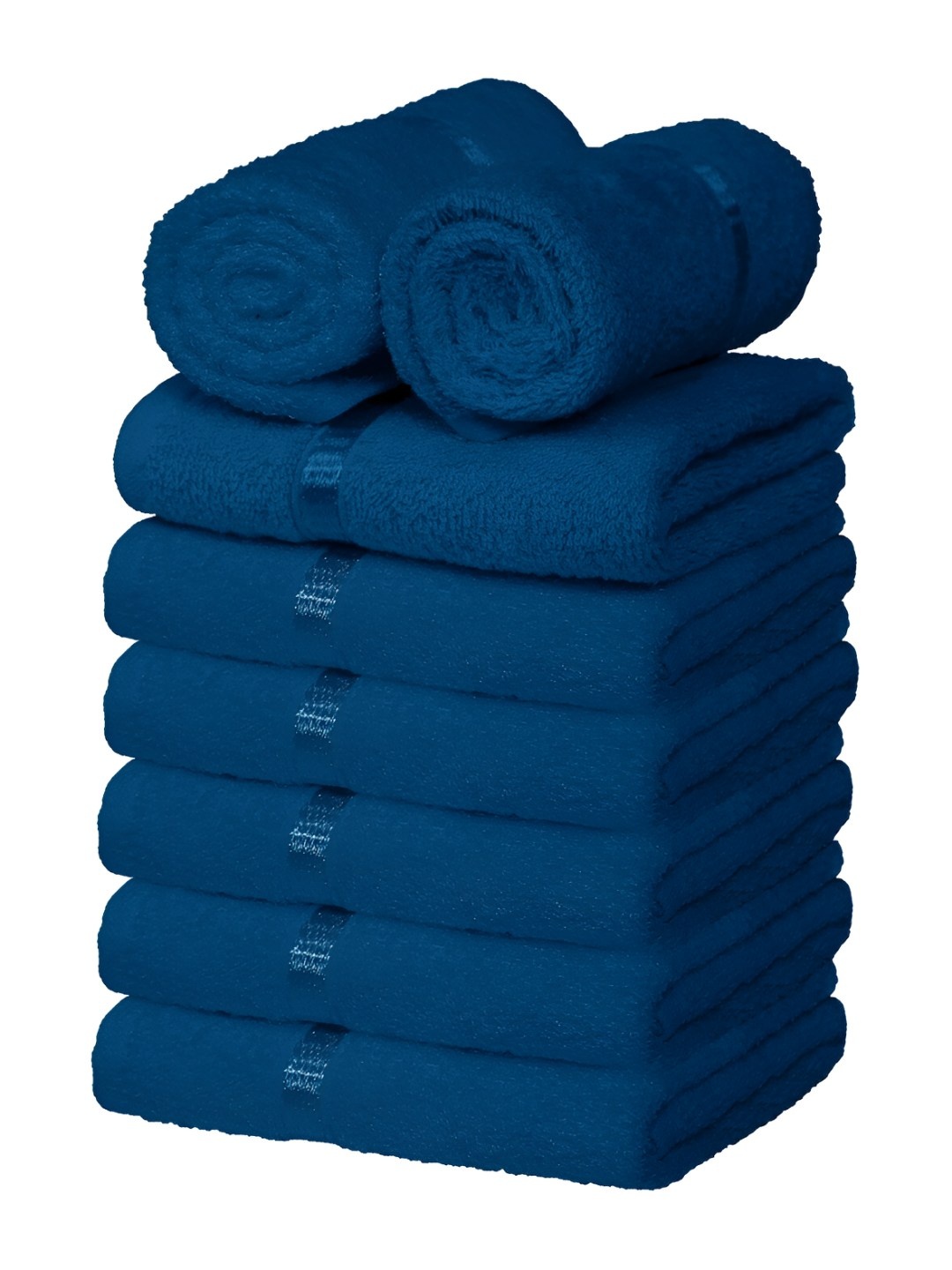 

Story@home Navy Blue 8 Pieces Cotton 450 GSM Hand Towels