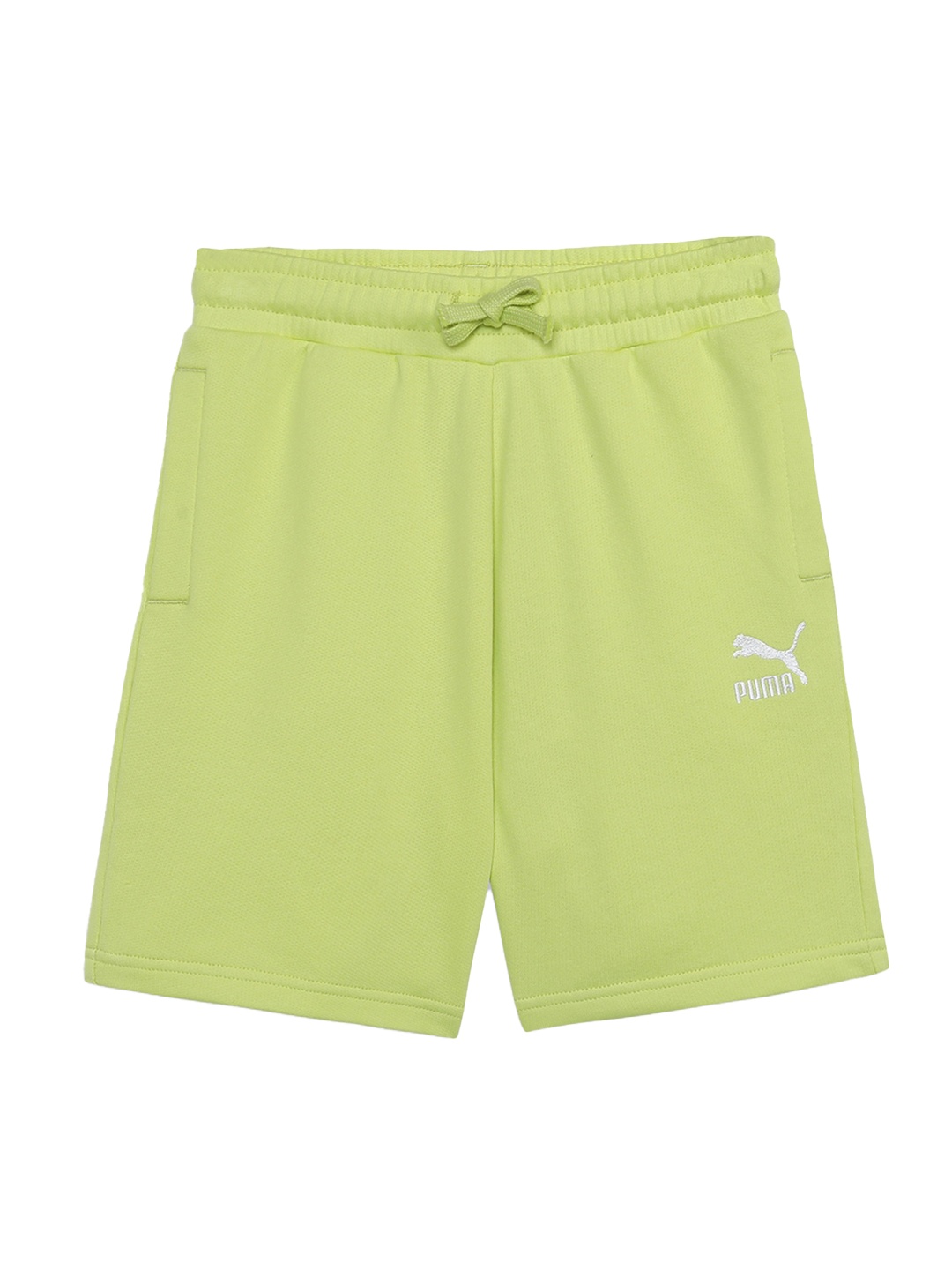 

Puma CLASSICS Boys Relaxed Fit Youth Cotton Shorts, Green