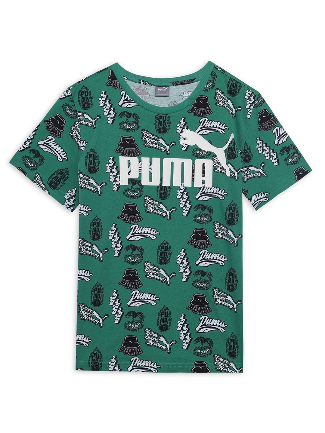 

Puma MID 90s Youth Boys Printed Cotton T-Shirt, Green