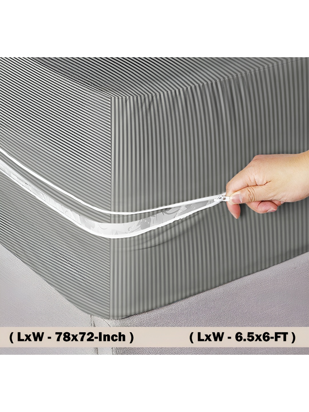 

bsb home Grey King Bed Microfiber Breathable Mattress Protector