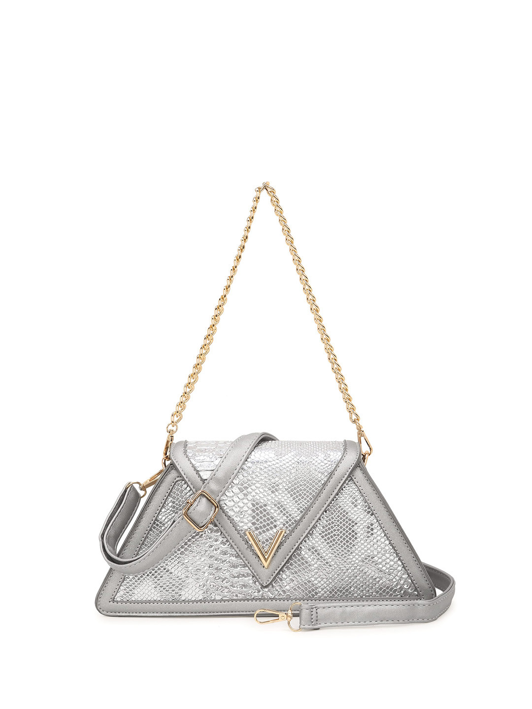 

Guhrl Animal Textured Structured Handheld Bag, Grey