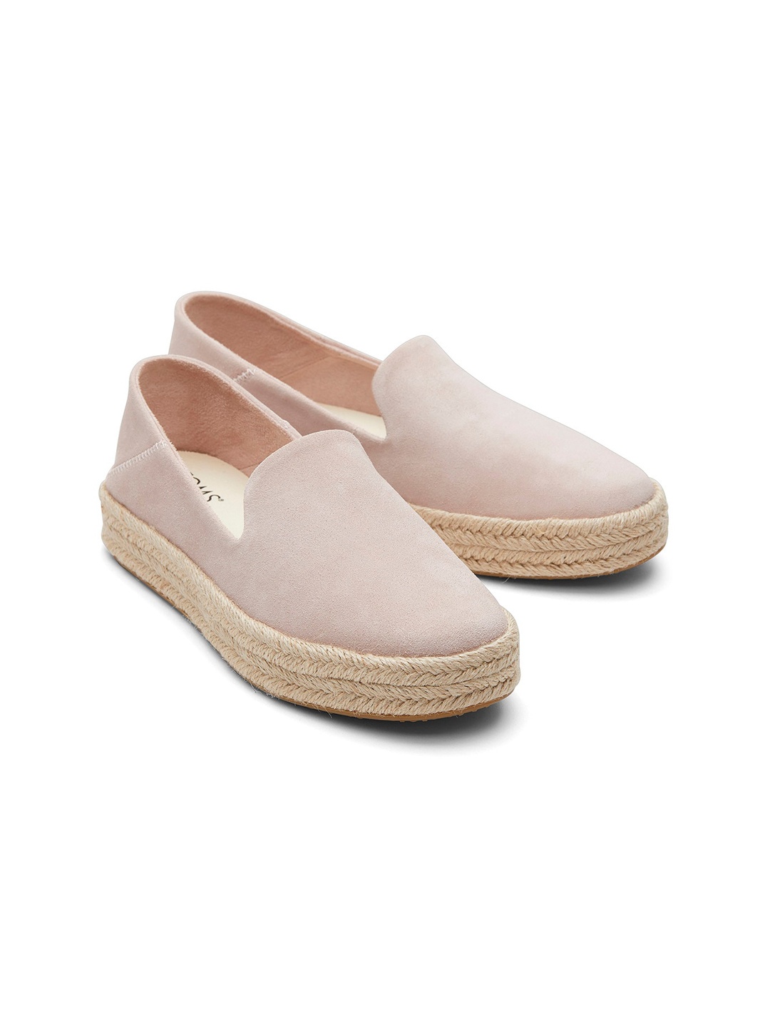 

TOMS Women Round Toe Suede Espadrilles, Pink