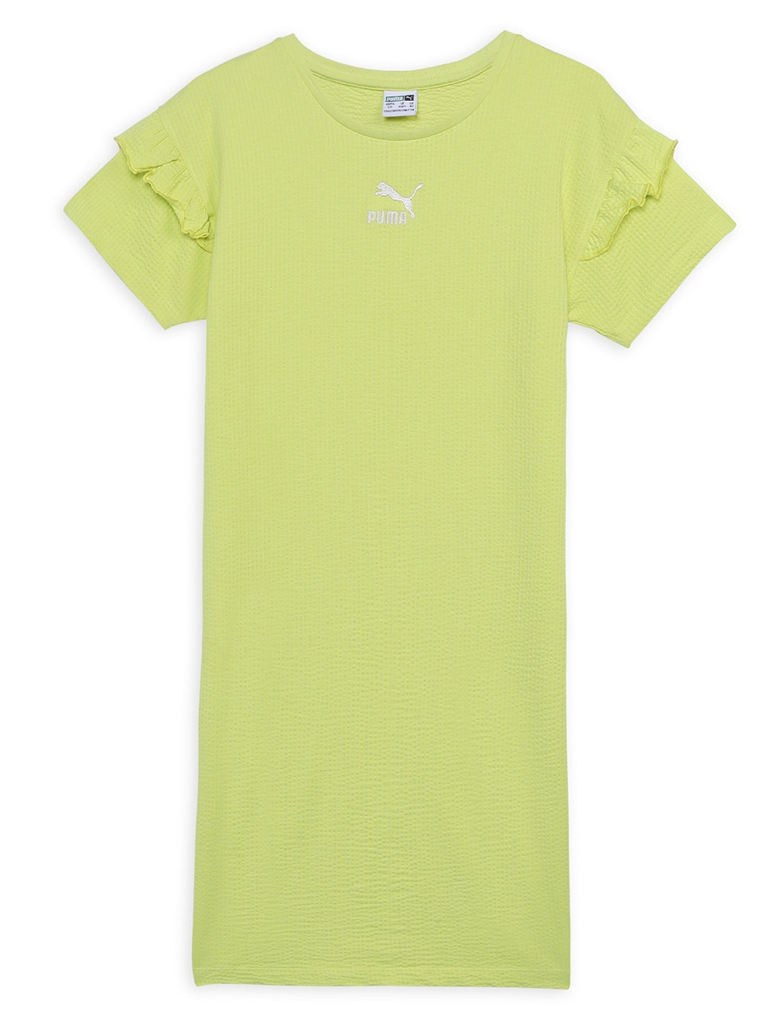 

Puma Ruffles Girls Cotton T-Shirt Dress, Green