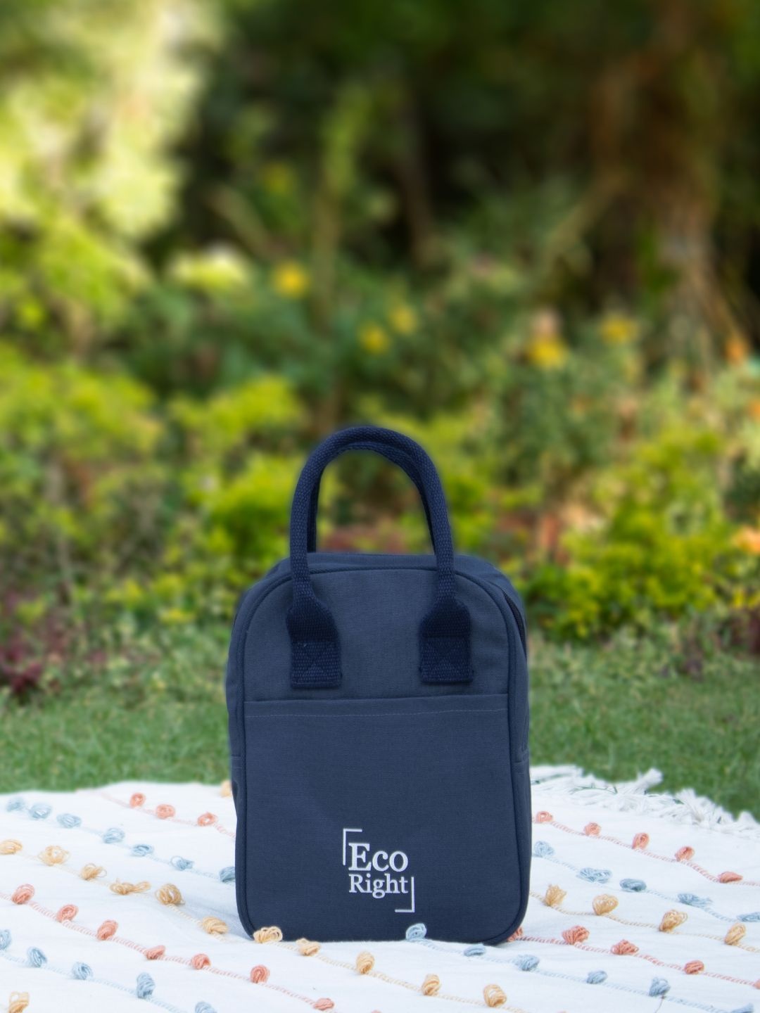 

EcoRight Insulated Canvas Lunch Bag, Navy blue