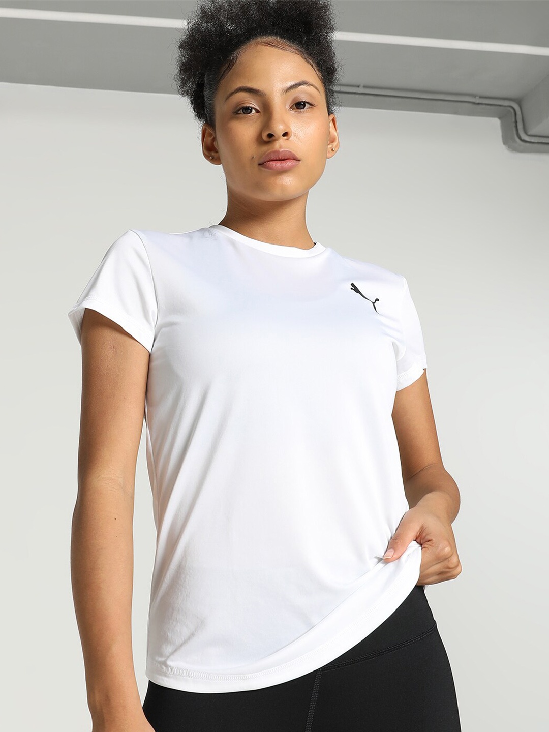 

Puma Logo Printed Active T-Shirt, White