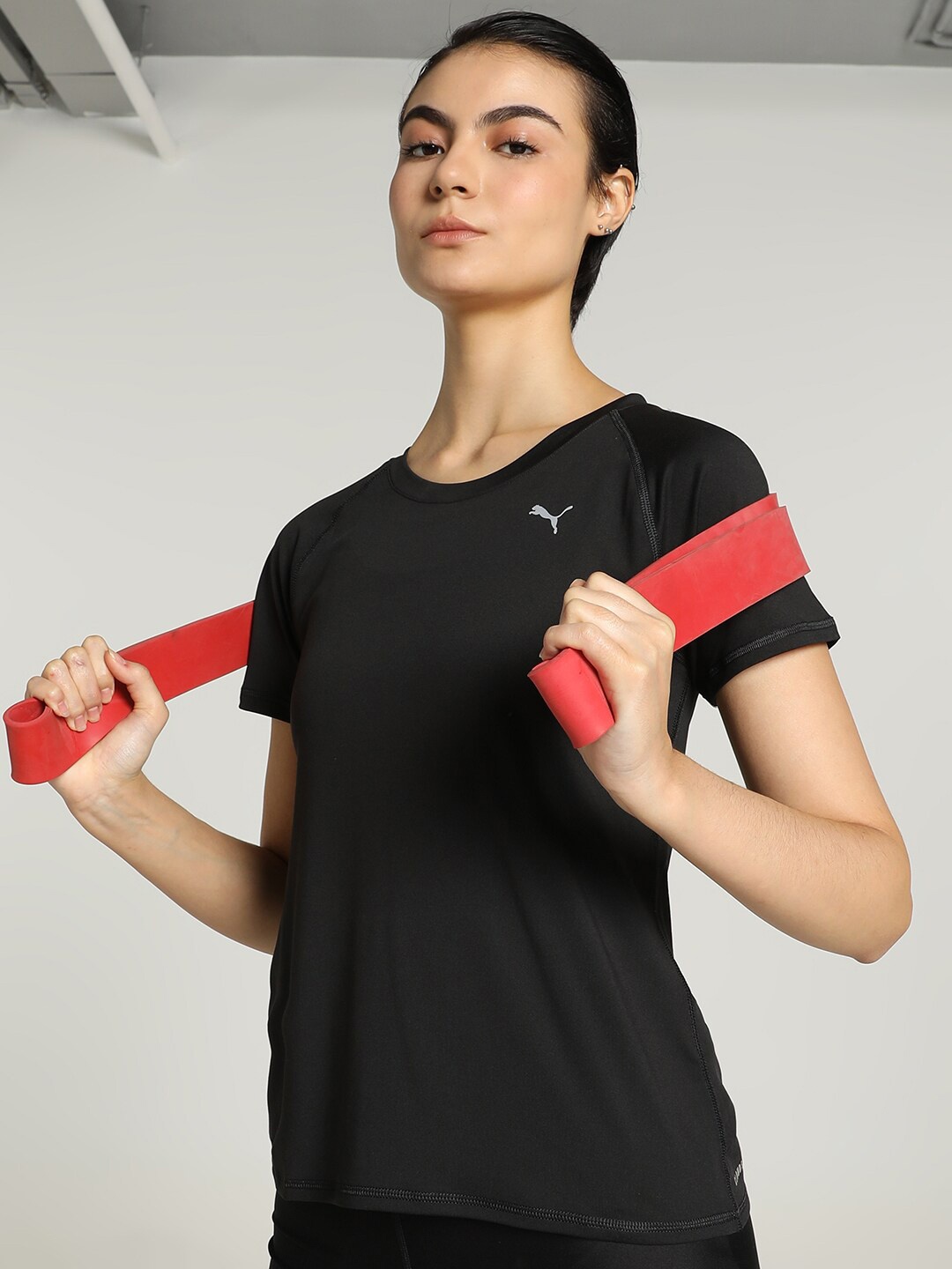 

Puma RUN CLOUDSPUN Slim-Fit Running T-Shirt, Black