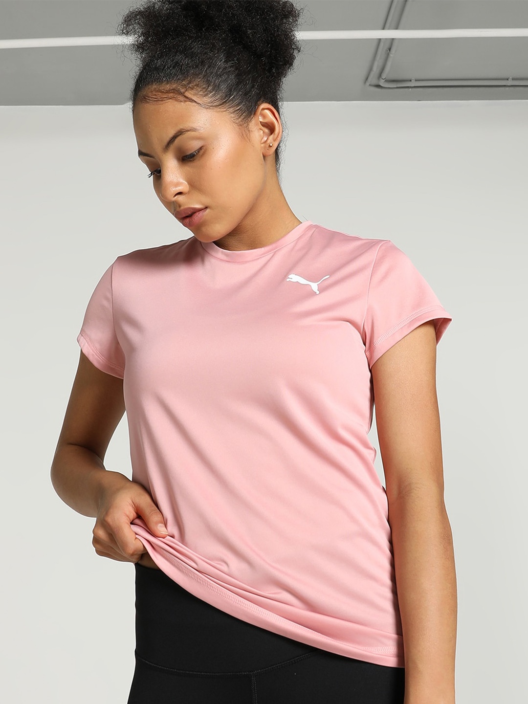 

Puma Active Short Sleeves Sports T-Shirt, Pink