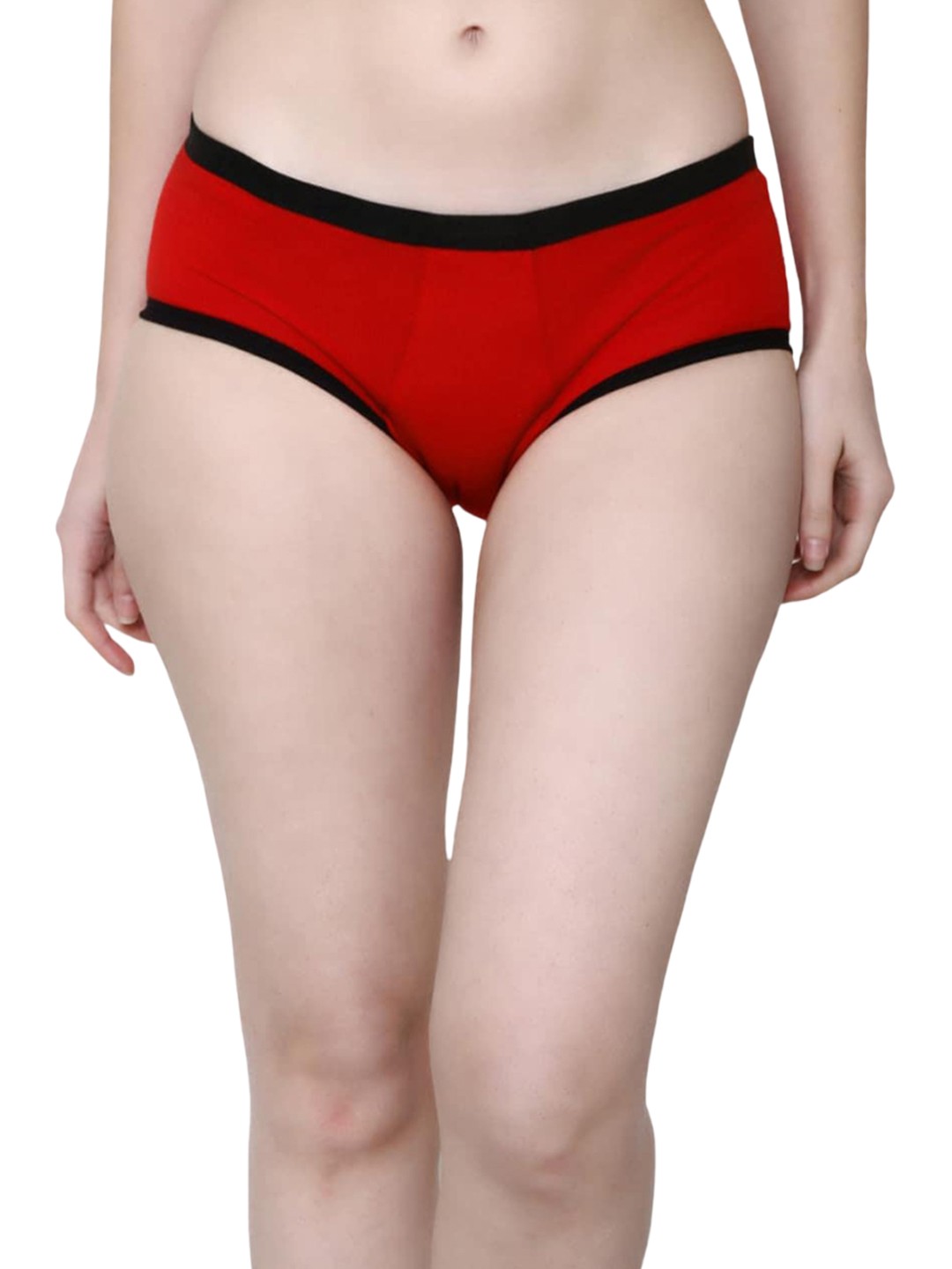 

CareDone Pack of 2 Reusable Leak-Proof Cotton Period Briefs, Red