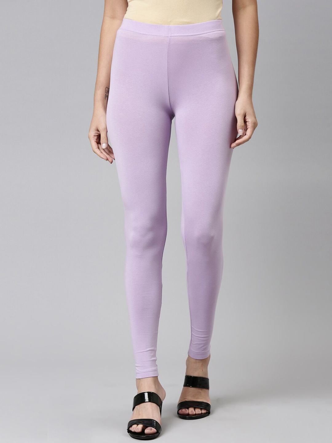 

Go Colors Slim Fit Ankle Length Leggings, Lavender