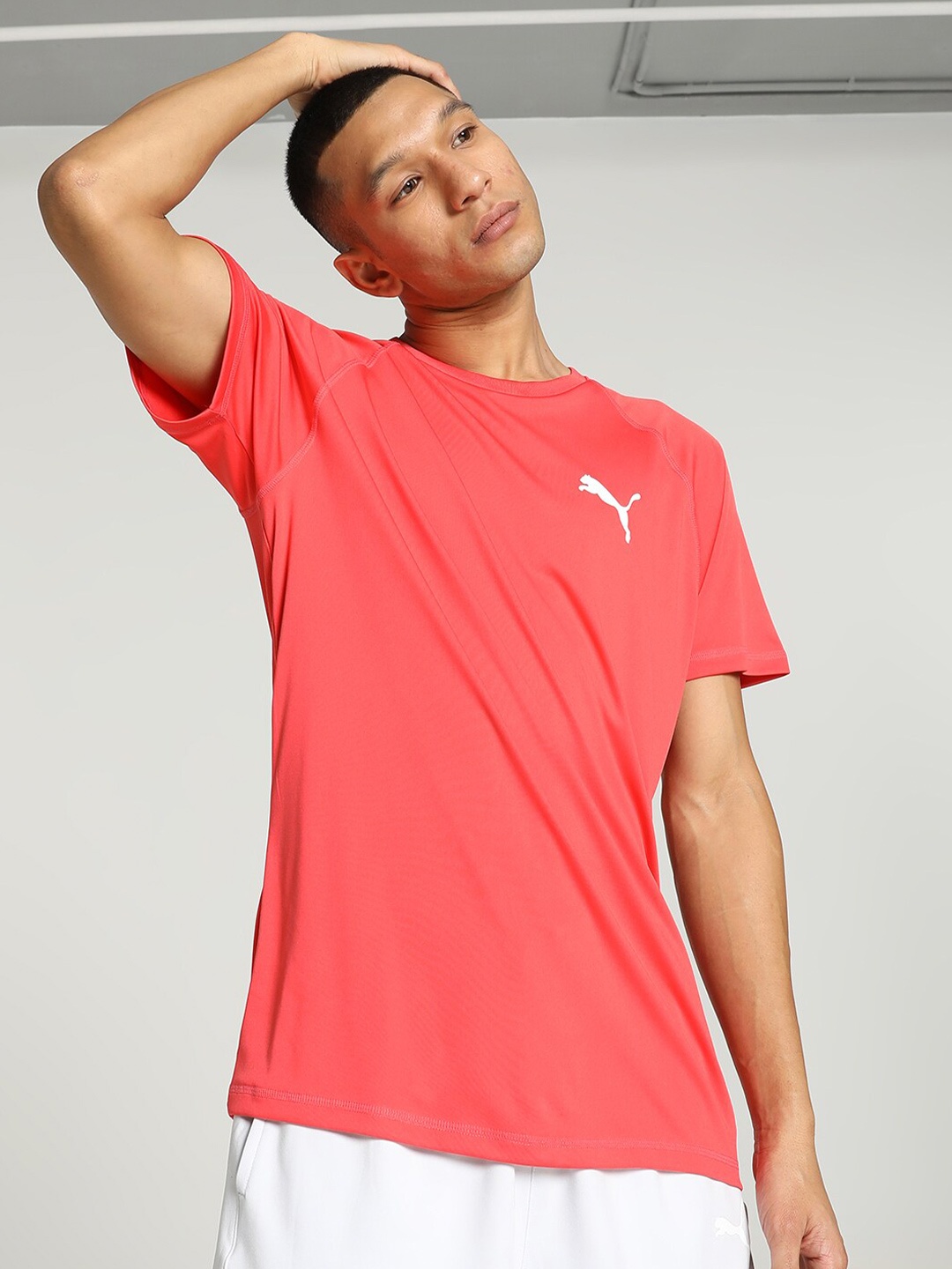 

Puma RTG Brand Logo Printed Slim-Fit T-Shirt, Red