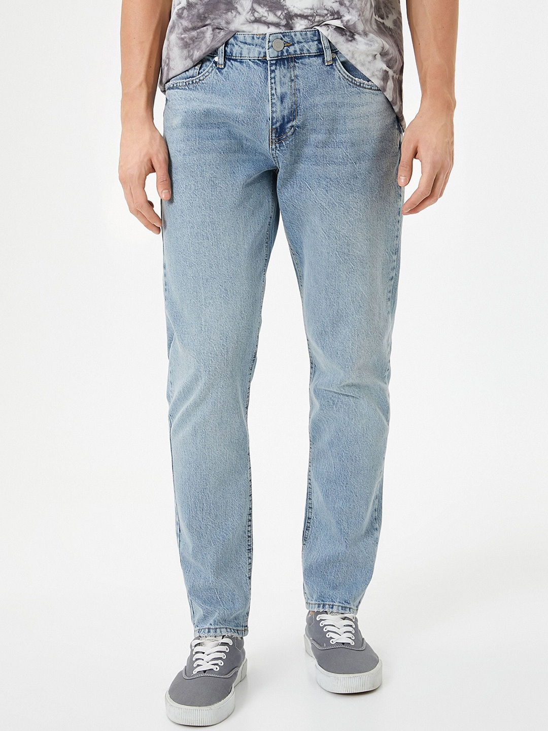 

Koton Men Slim Fit Heavy Fade Stretchable Jeans, Blue
