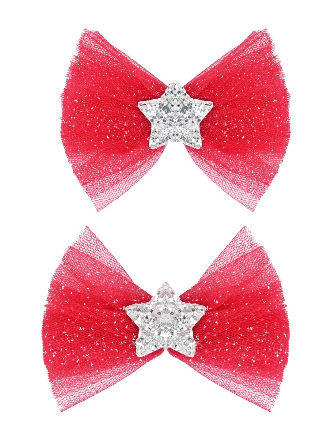 

Aye Candy Girls Set of 2 Embellished Alligator Hair Clip, Red