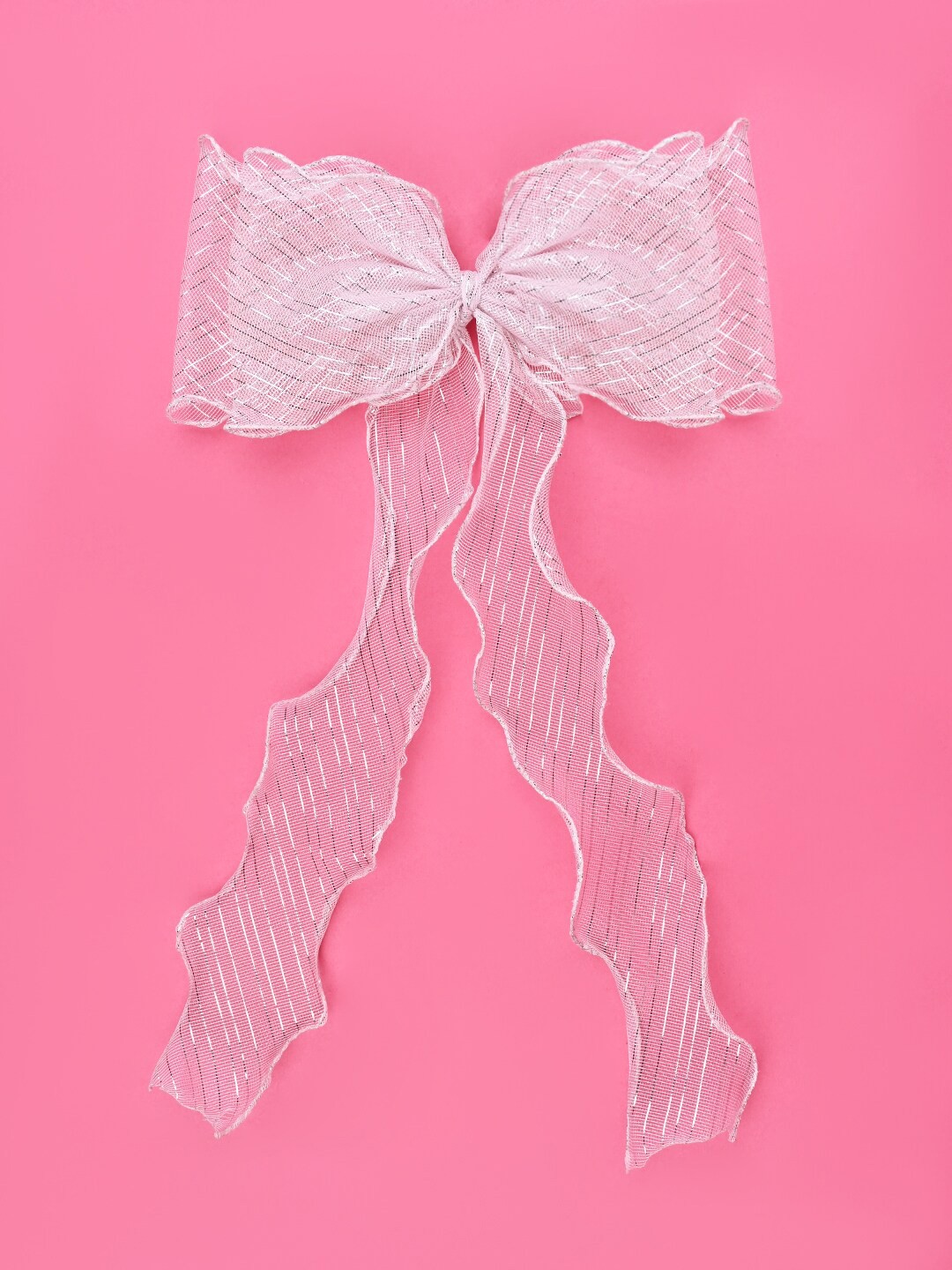 

Aye Candy Girls Bow Alligator Hair Clip, White