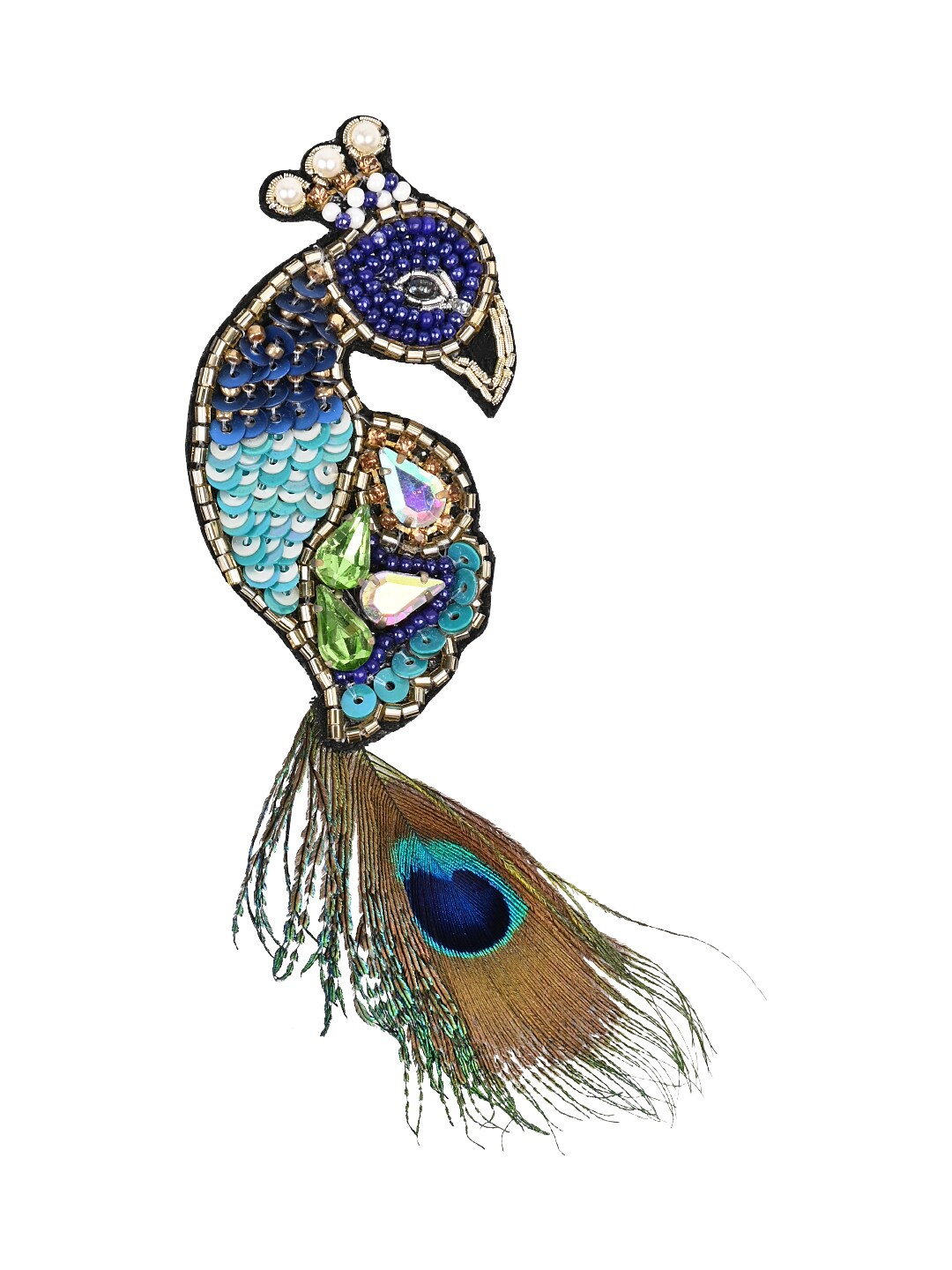 

Aye Candy Girls Beaded Alligator Hair Clip, Navy blue
